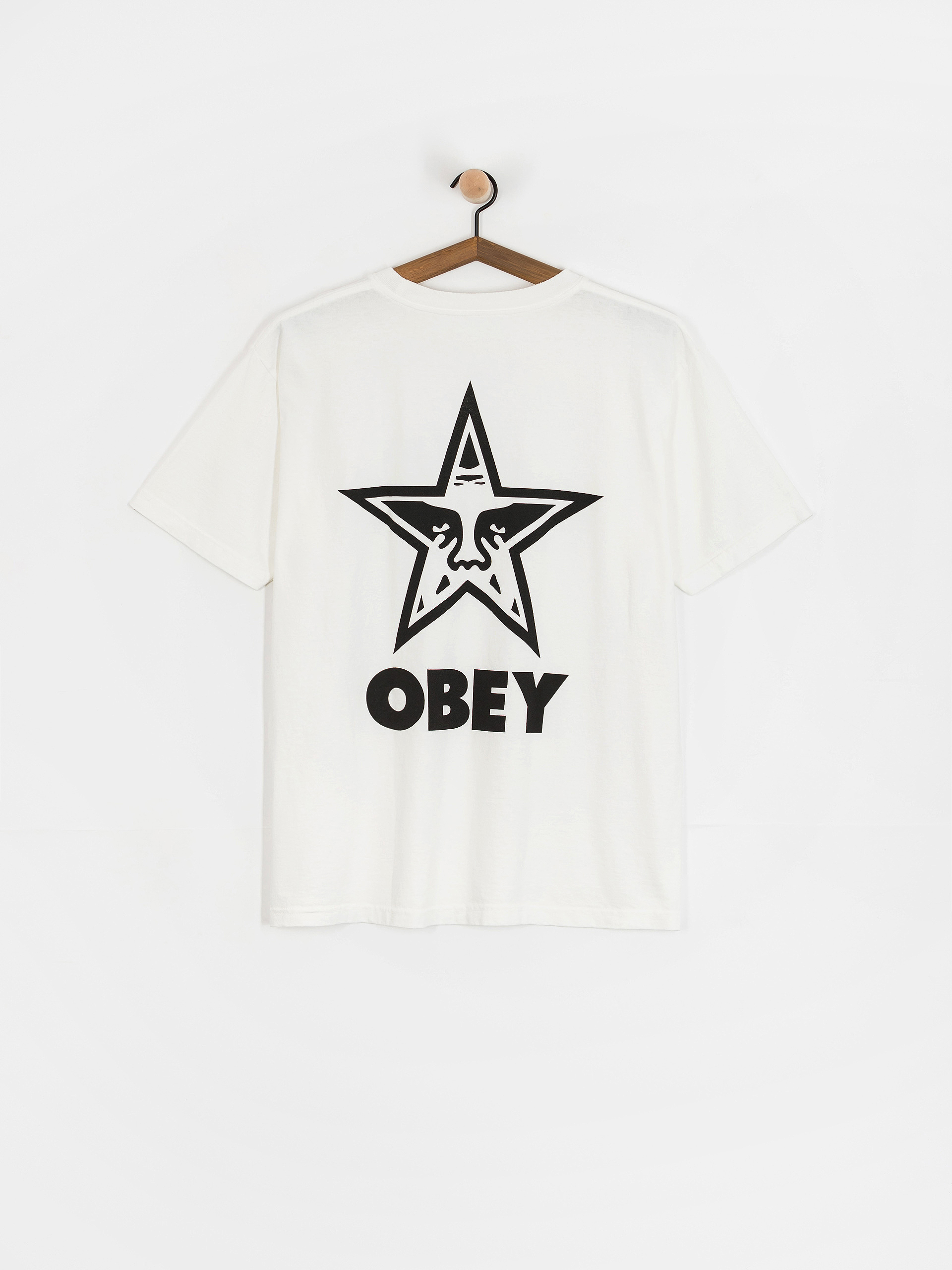 Футболка OBEY Obey Bold Star (pigmnet vintage white)