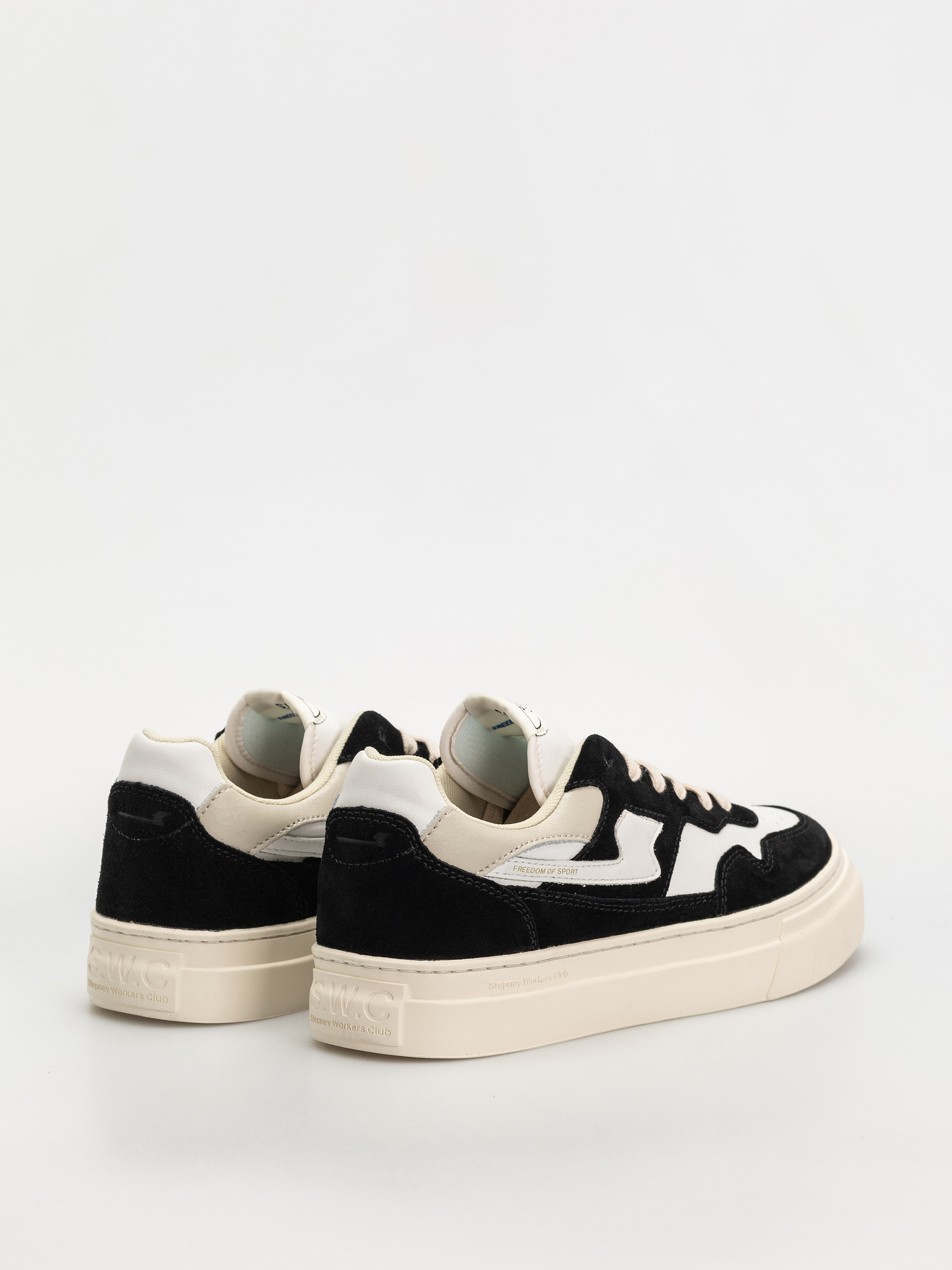 Взуття Stepney Workers Club Pearl S-Strike (suede leather black white)