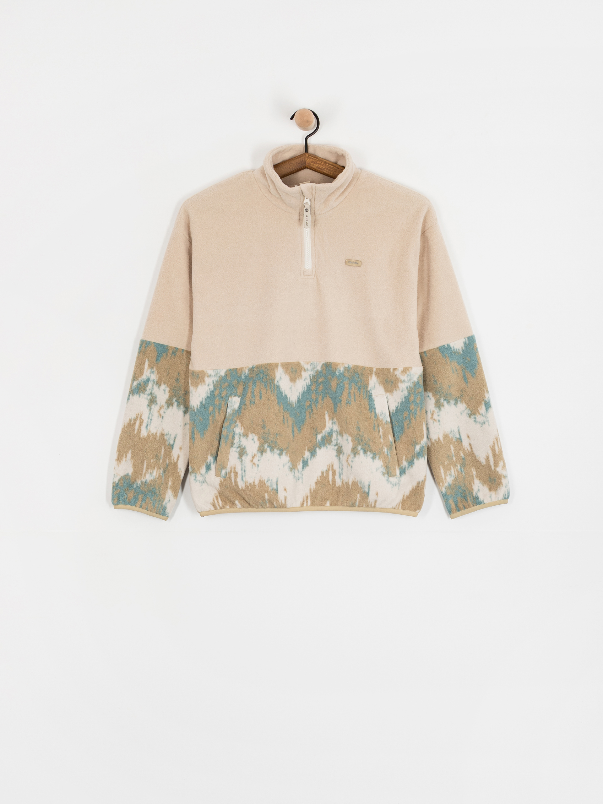 Жіночий Флісовий светр Iriedaily Half Indi Troyer (khaki grey)