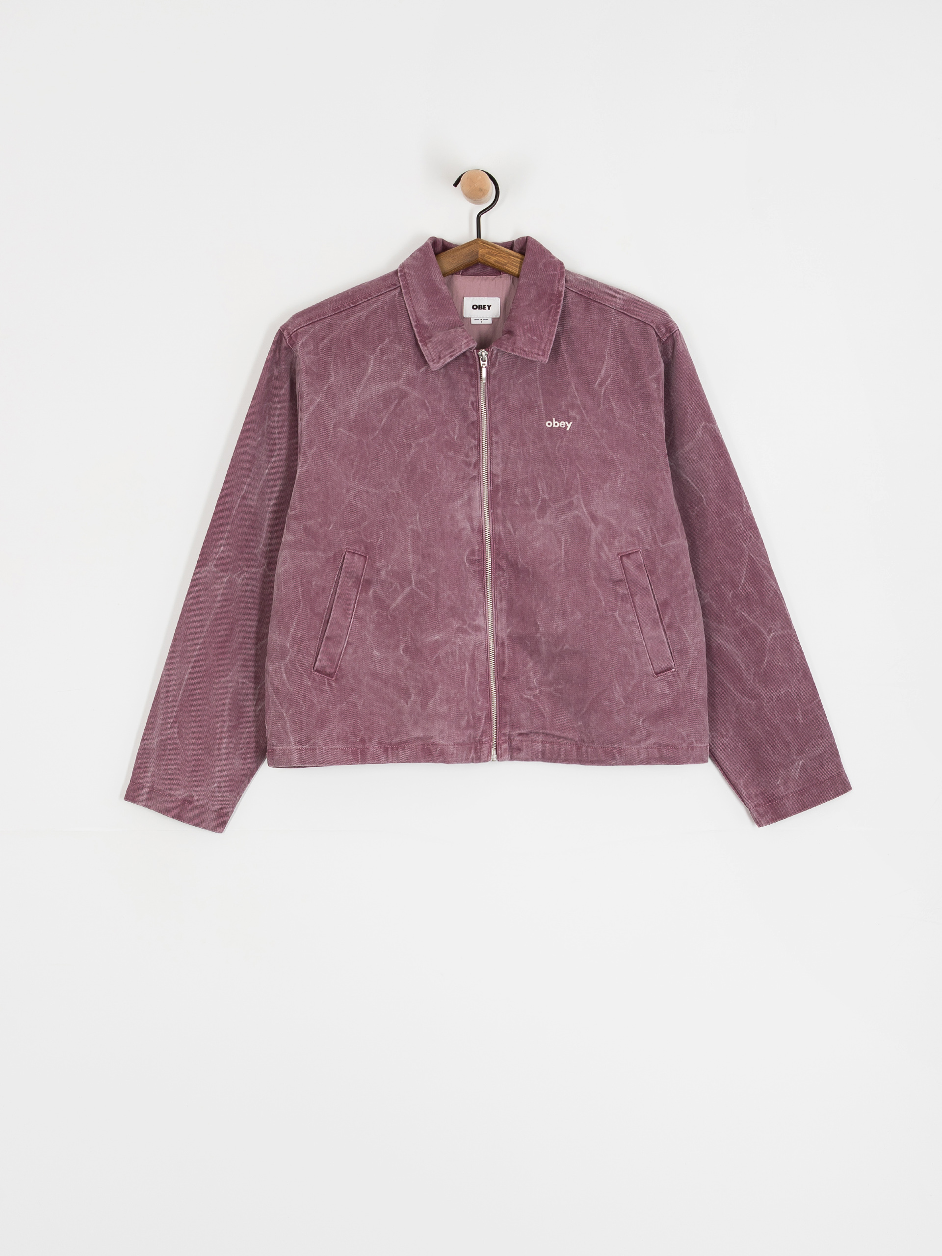 Куртка OBEY Donovan Zip Wmn (tulip wrinkle wash)