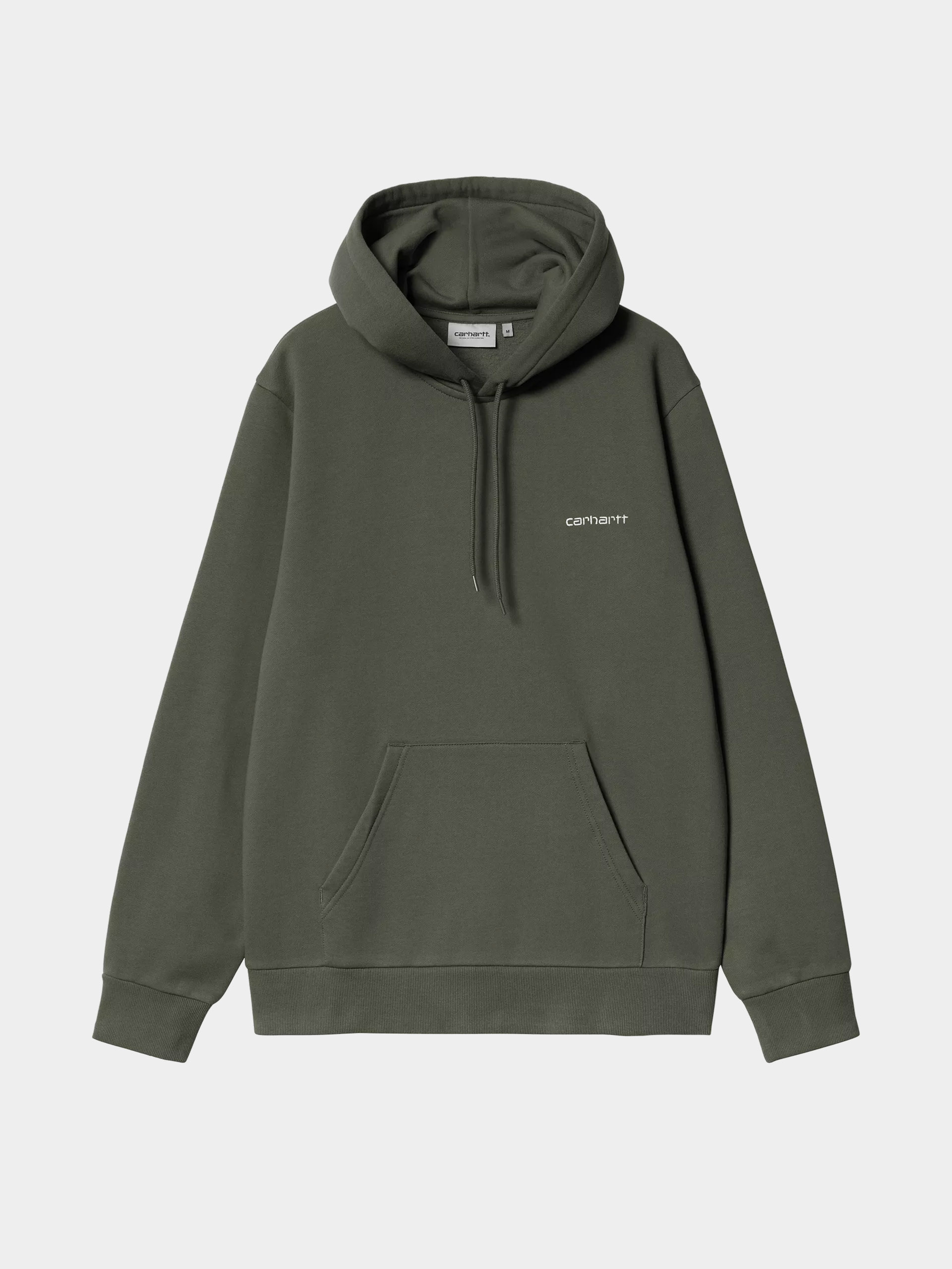 Худі Carhartt WIP Script Embroidery HD (opuntia/white)