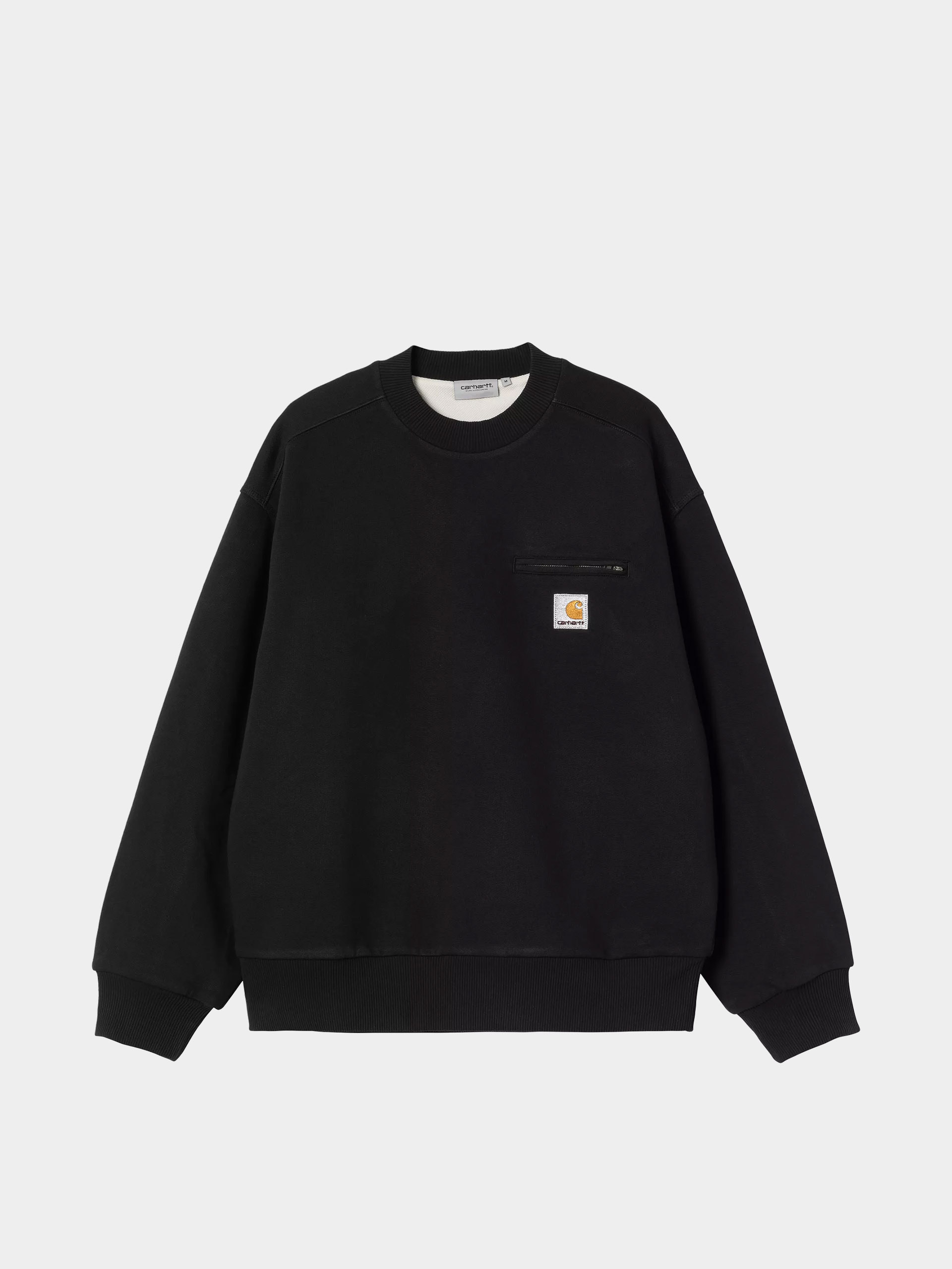 Світшот Carhartt WIP Detroit (black/stone washed)