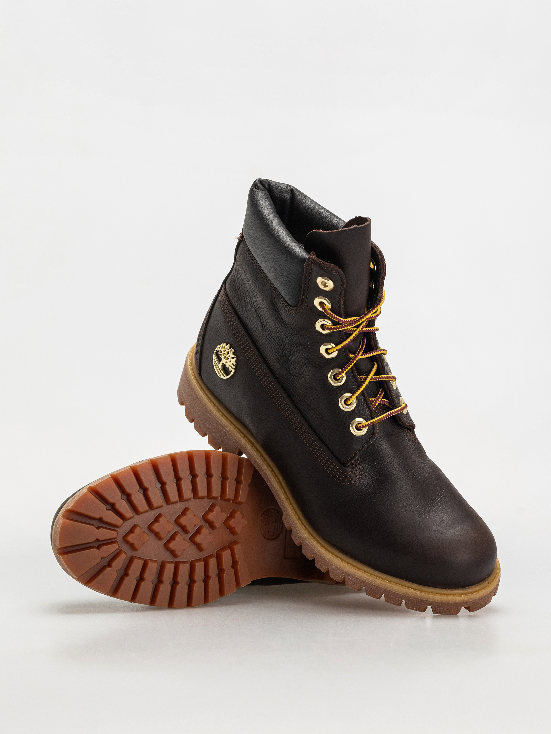 Зимове взуття Timberland Premium 6 Inch (dk brown full grain w blk)