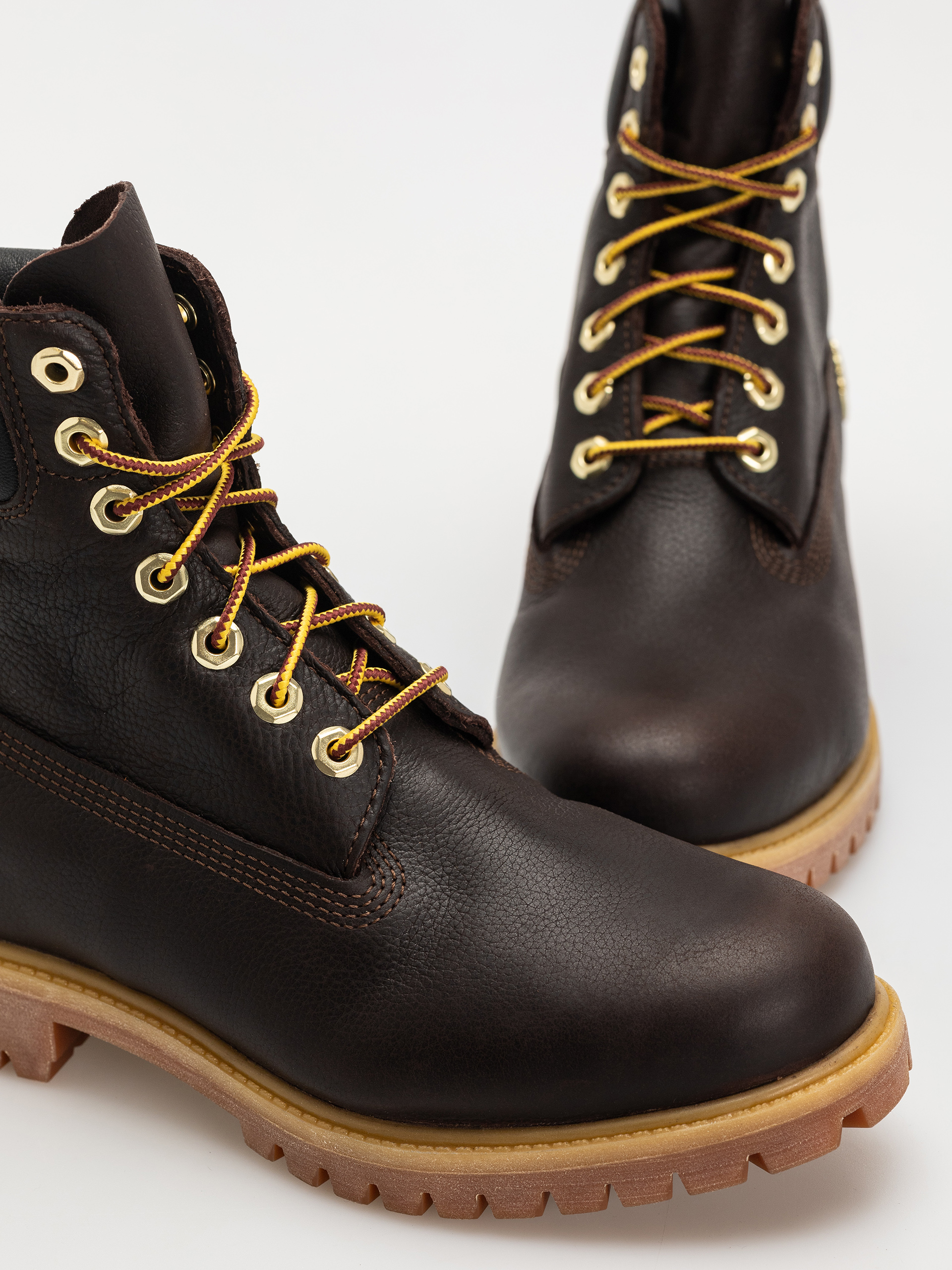 Зимове взуття Timberland Premium 6 Inch (dk brown full grain w blk)