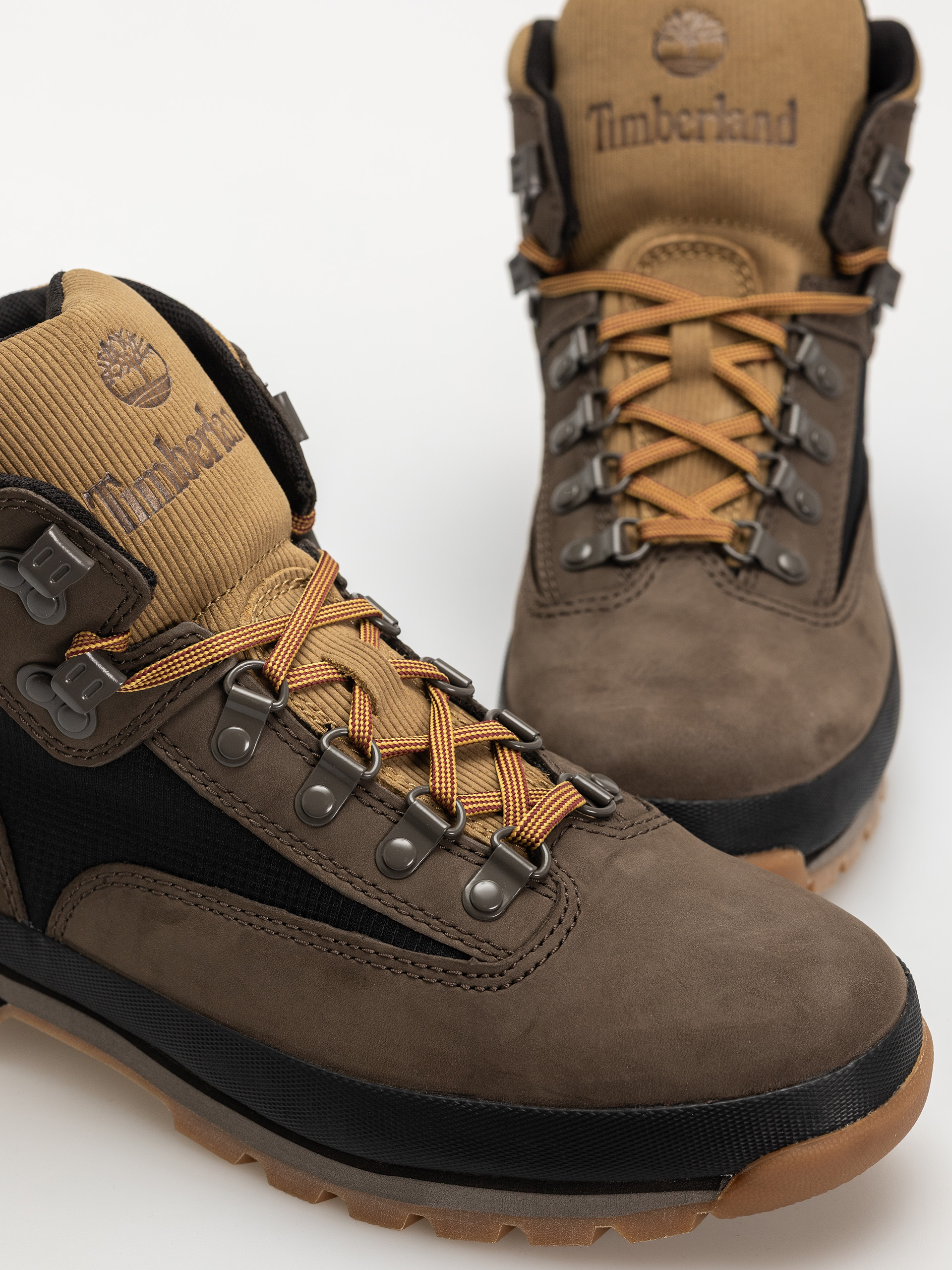Зимове взуття Timberland Euro Hiker (dark brown nubuck w black)