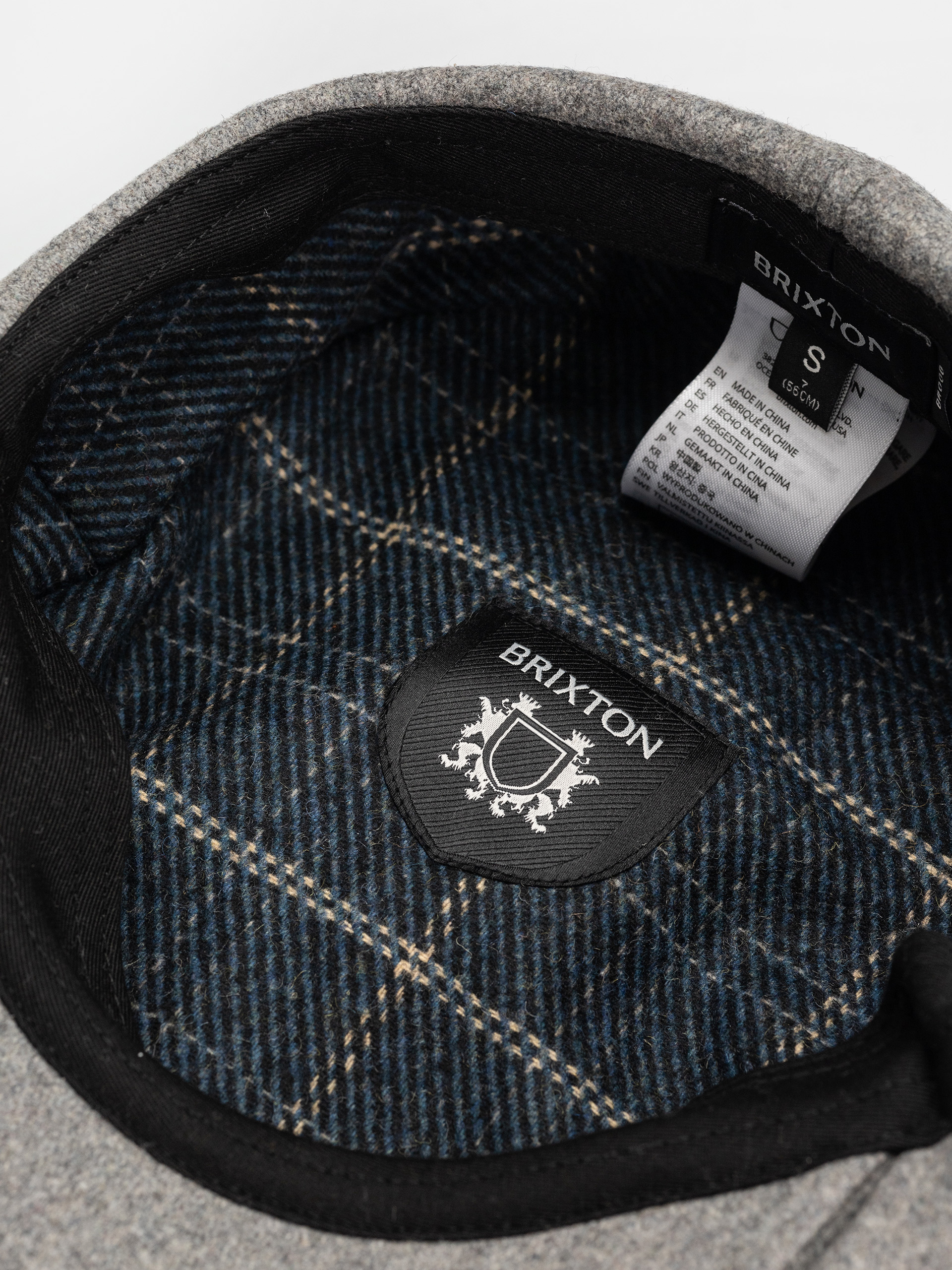 Кашкет Brixton Brood Flannel Snap Cap - сірий (dark heather grey