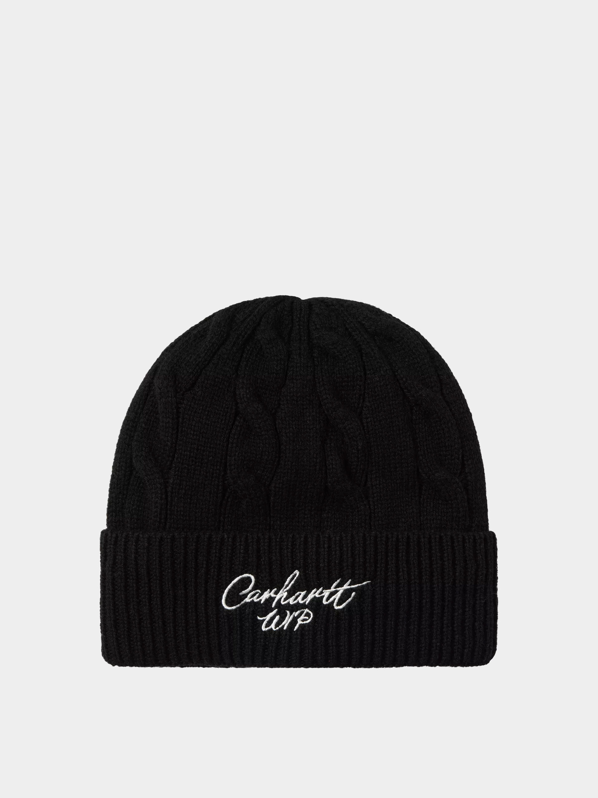 Шапка Carhartt WIP Signature Cable (black/salt)