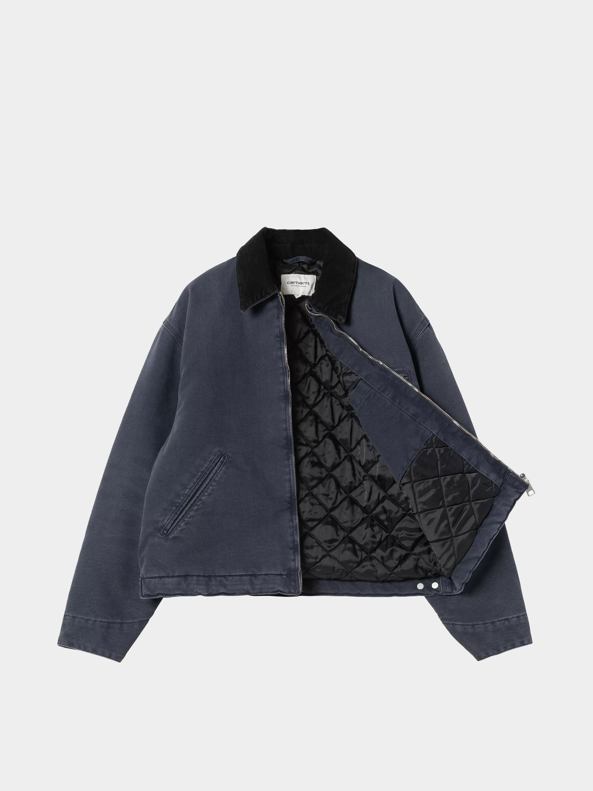 Куртка Carhartt WIP OG Detroit Wmn (dark navy/black/stone canvas)