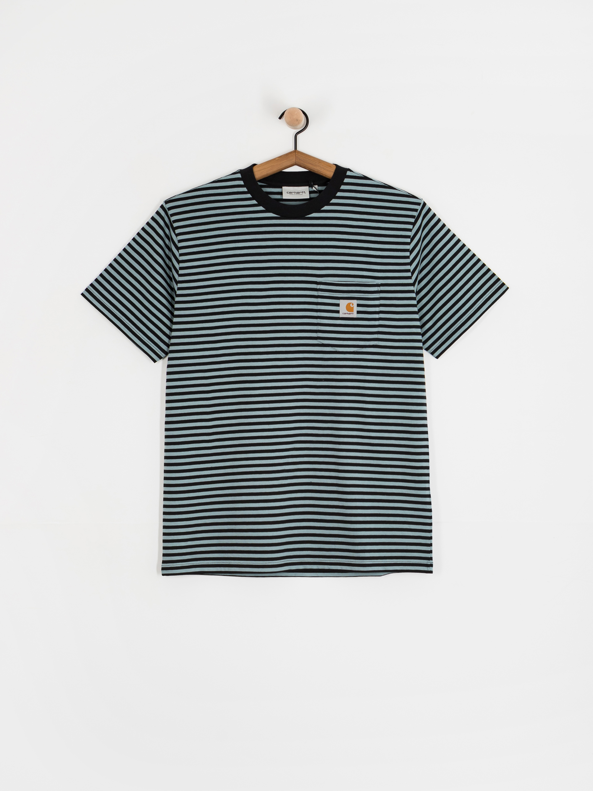 Футболка Carhartt WIP Verner Pocket (verner stripe/black/citadel)