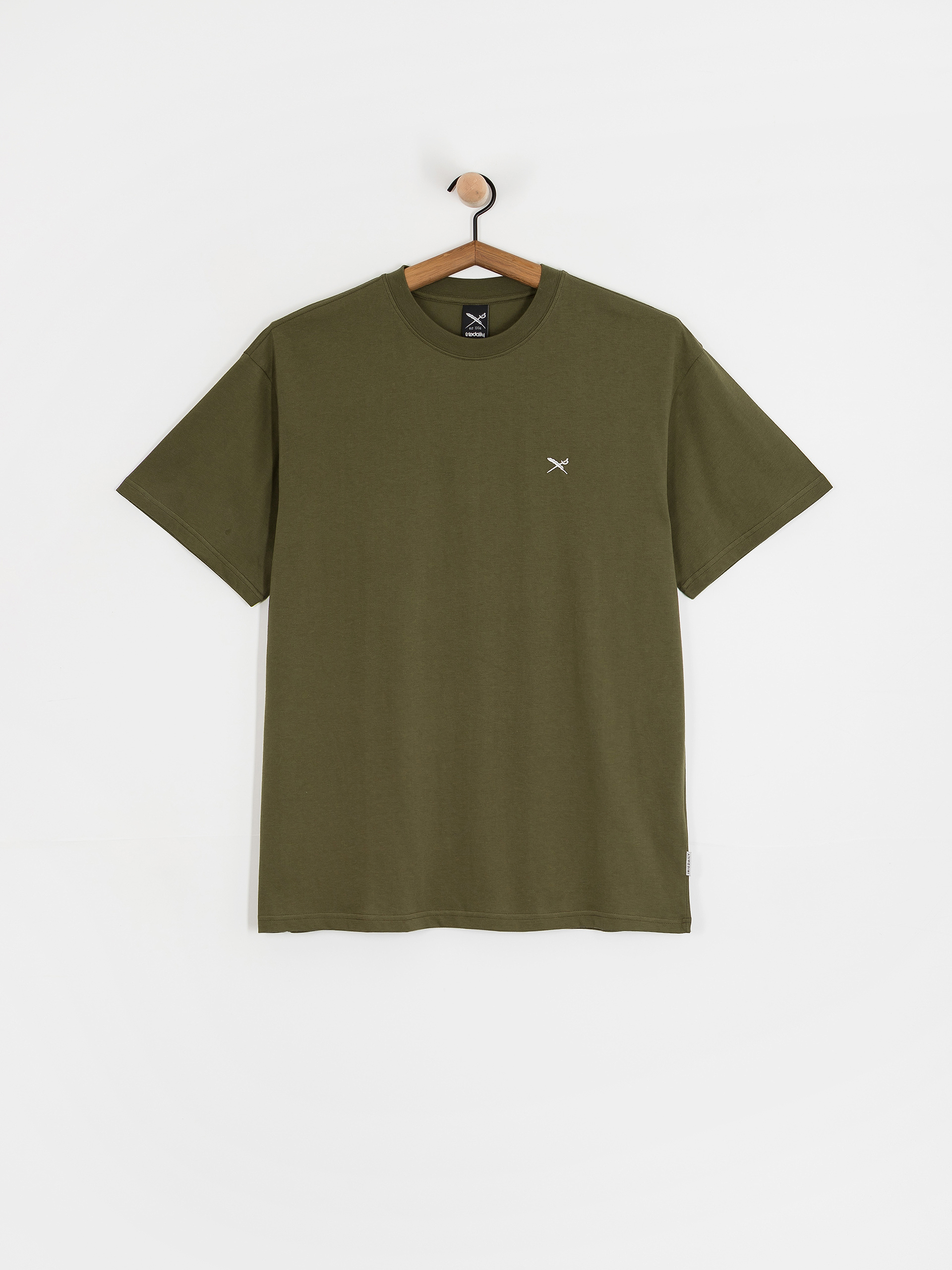 Футболка Iriedaily Mini Flag Relaxed (warm olive)