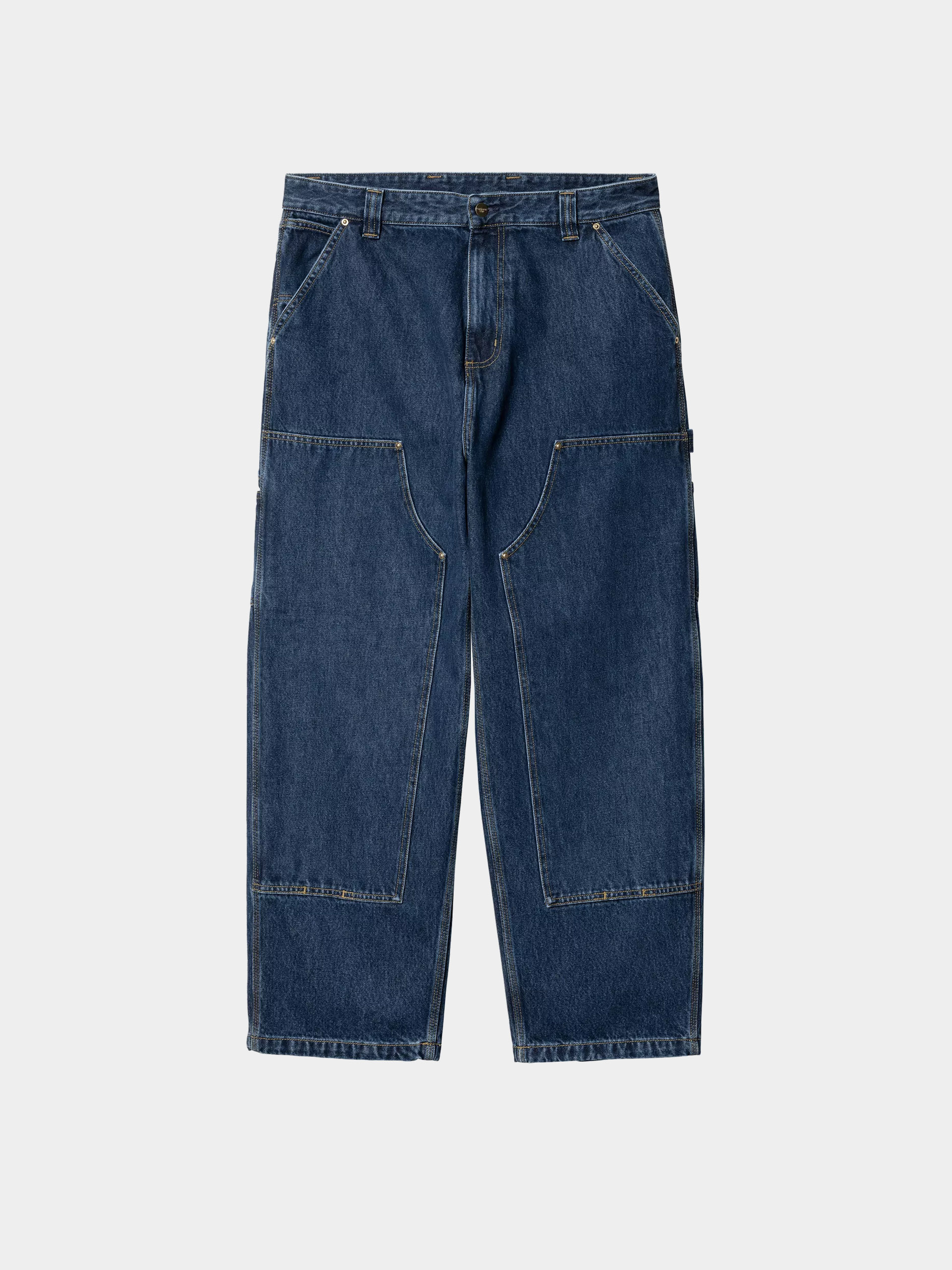Штани Carhartt WIP Nash Double Knee (blue/stone washed)
