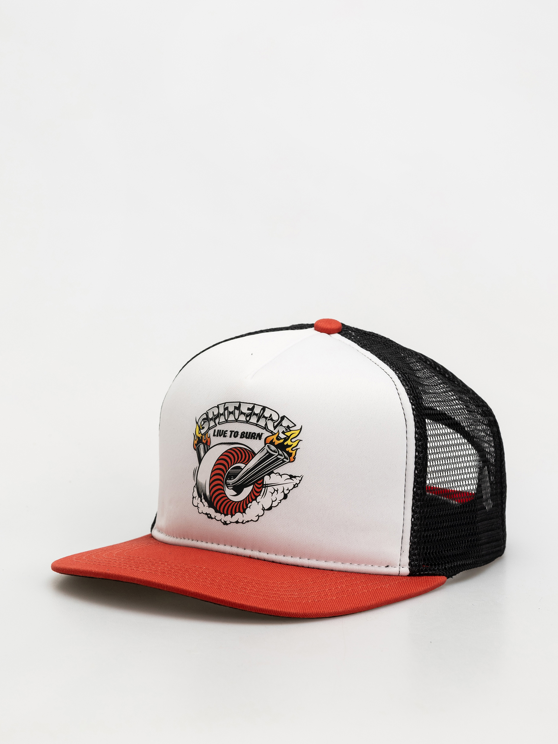Кепка Spitfire Burnout (white/red/black)