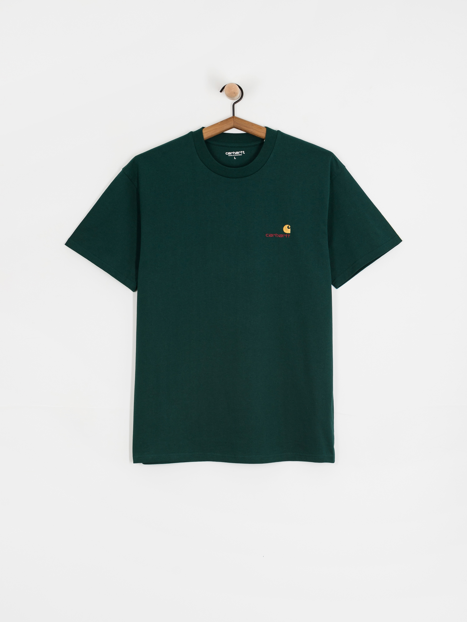 Футболка Carhartt WIP American Script (dark fir)