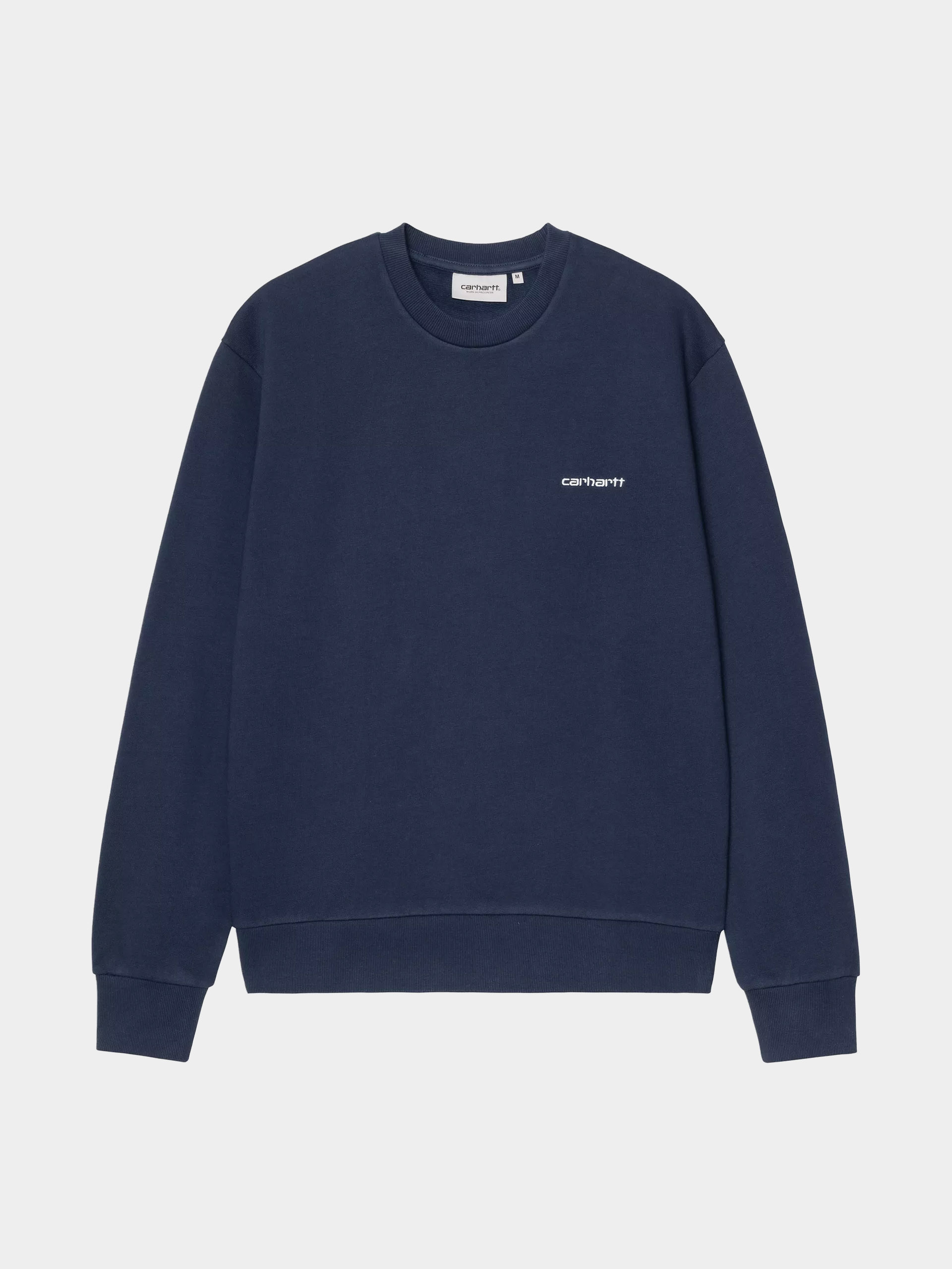 Світшот Carhartt WIP Script Embroidery (jupiter/white)