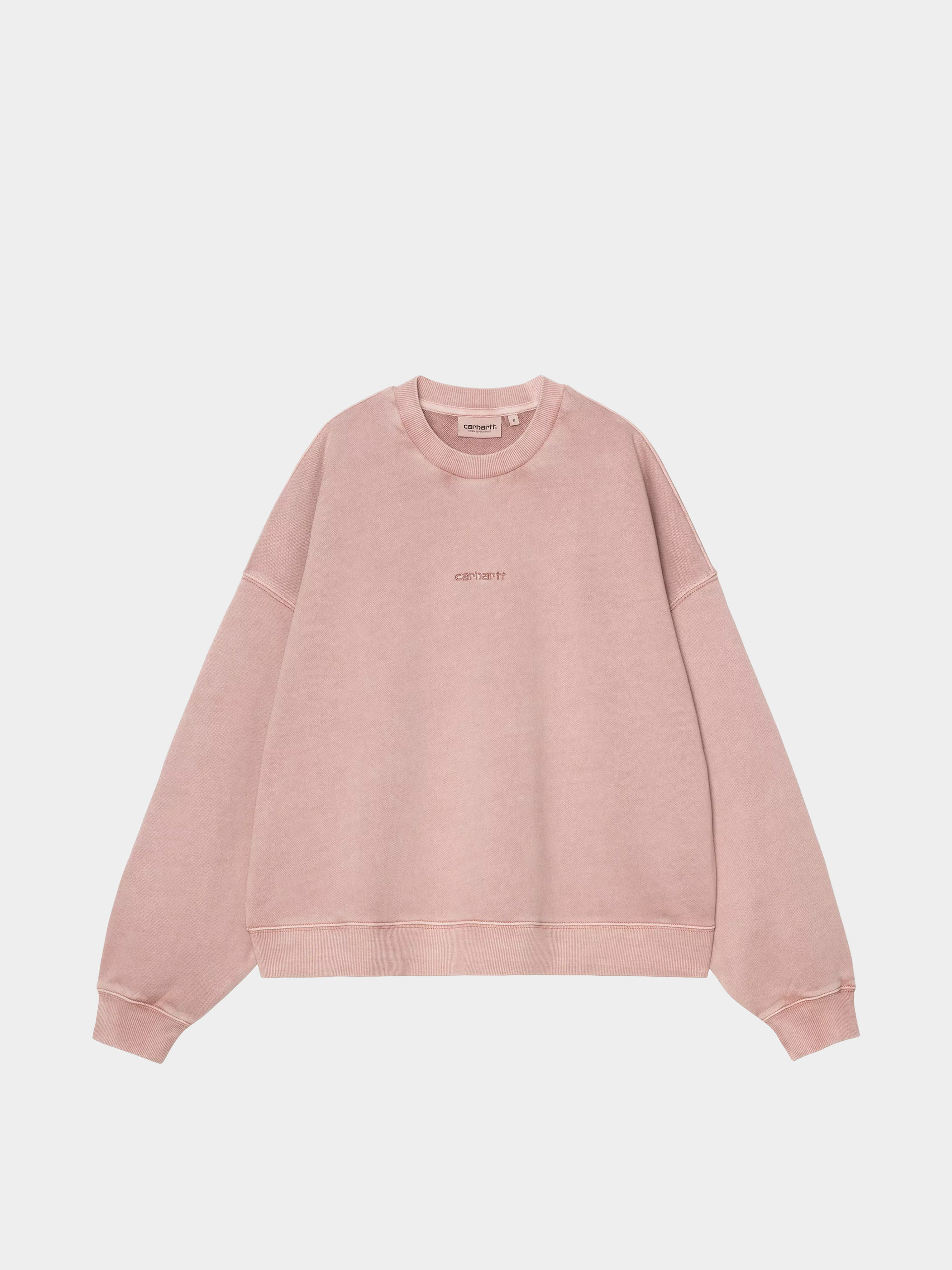Світшот Carhartt WIP Benton Wmn (glassy pink/garment dyed)
