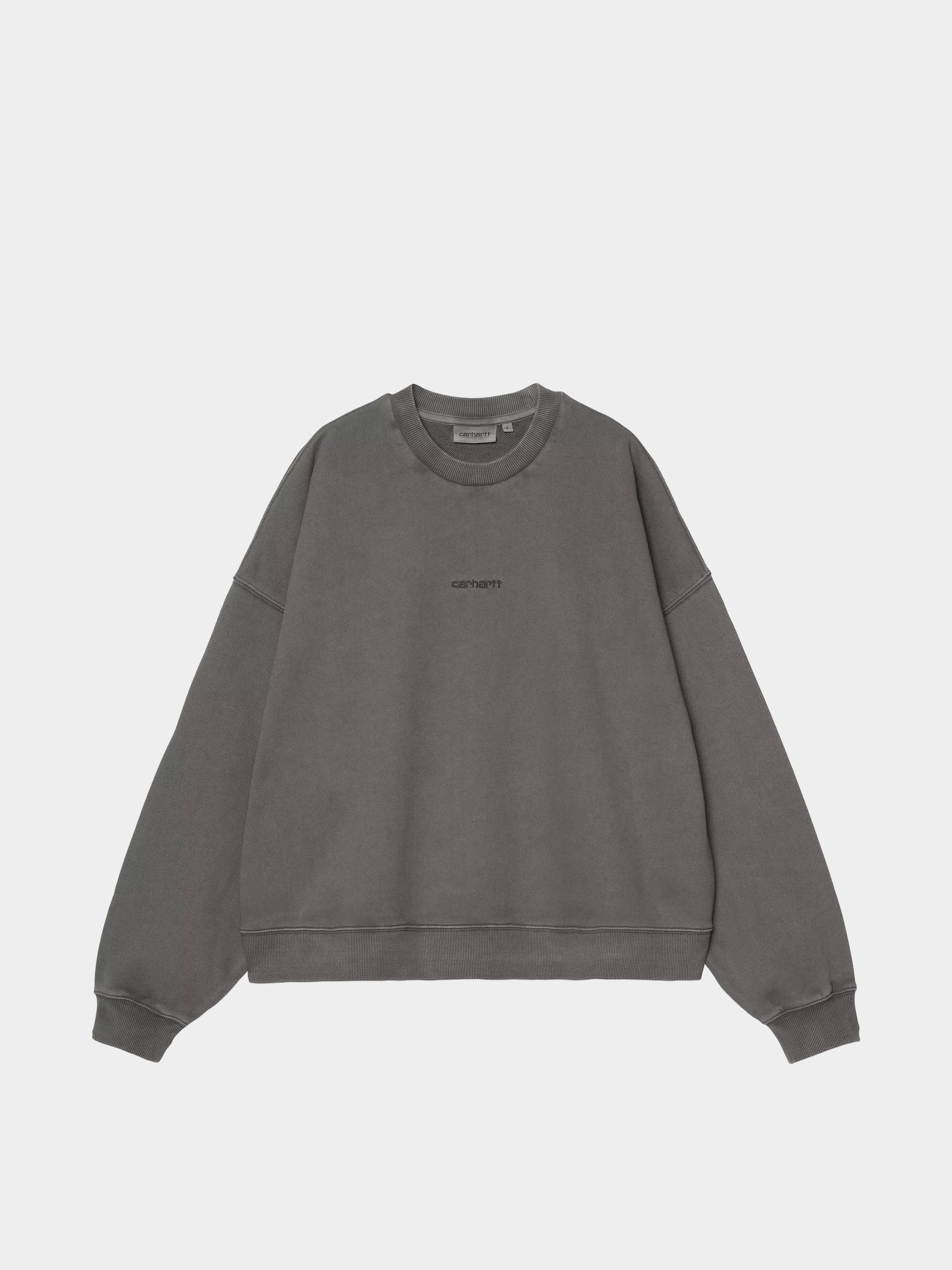 Світшот Carhartt WIP Benton Wmn (graphite/garment dyed)