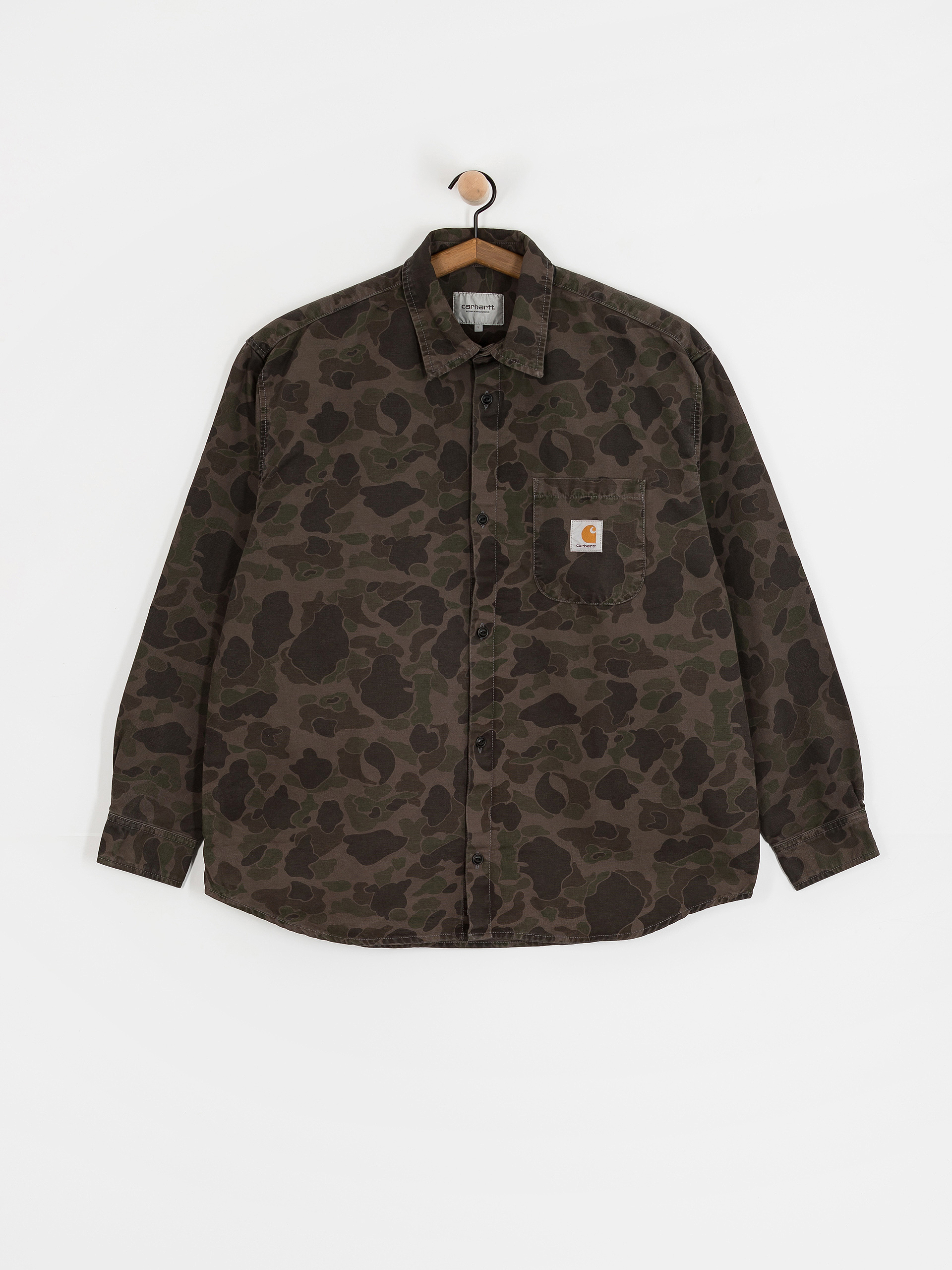 Сорочка Carhartt WIP Duck (camo duck/green/porphyry/garment dyed)