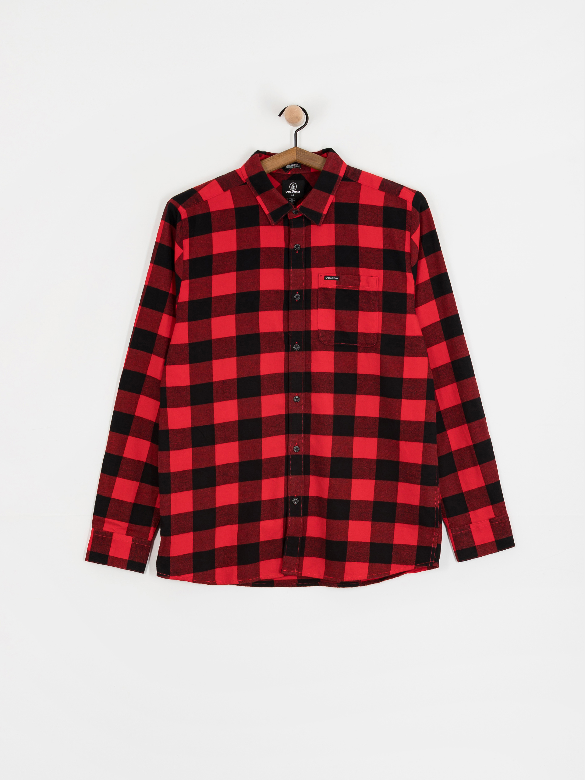 Сорочка Volcom Caden Plaid (lifeguard red)