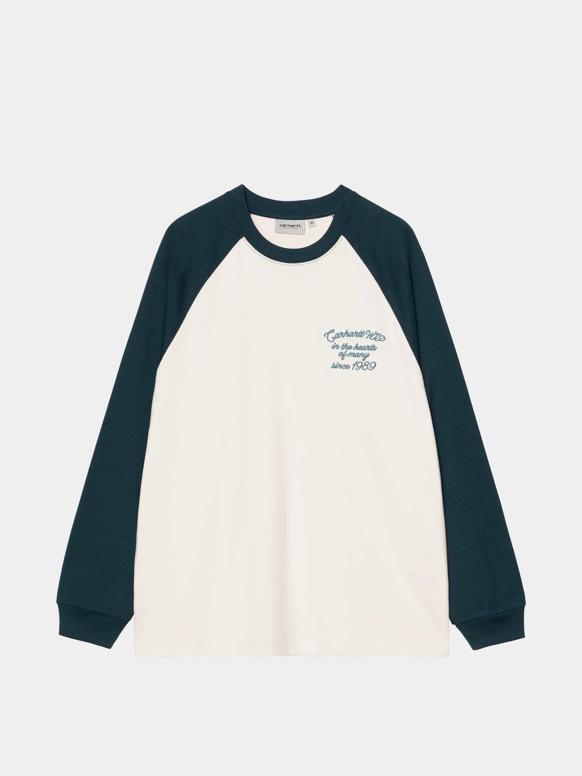 Лонгслів Carhartt WIP Alston (wax/deep lagoon)