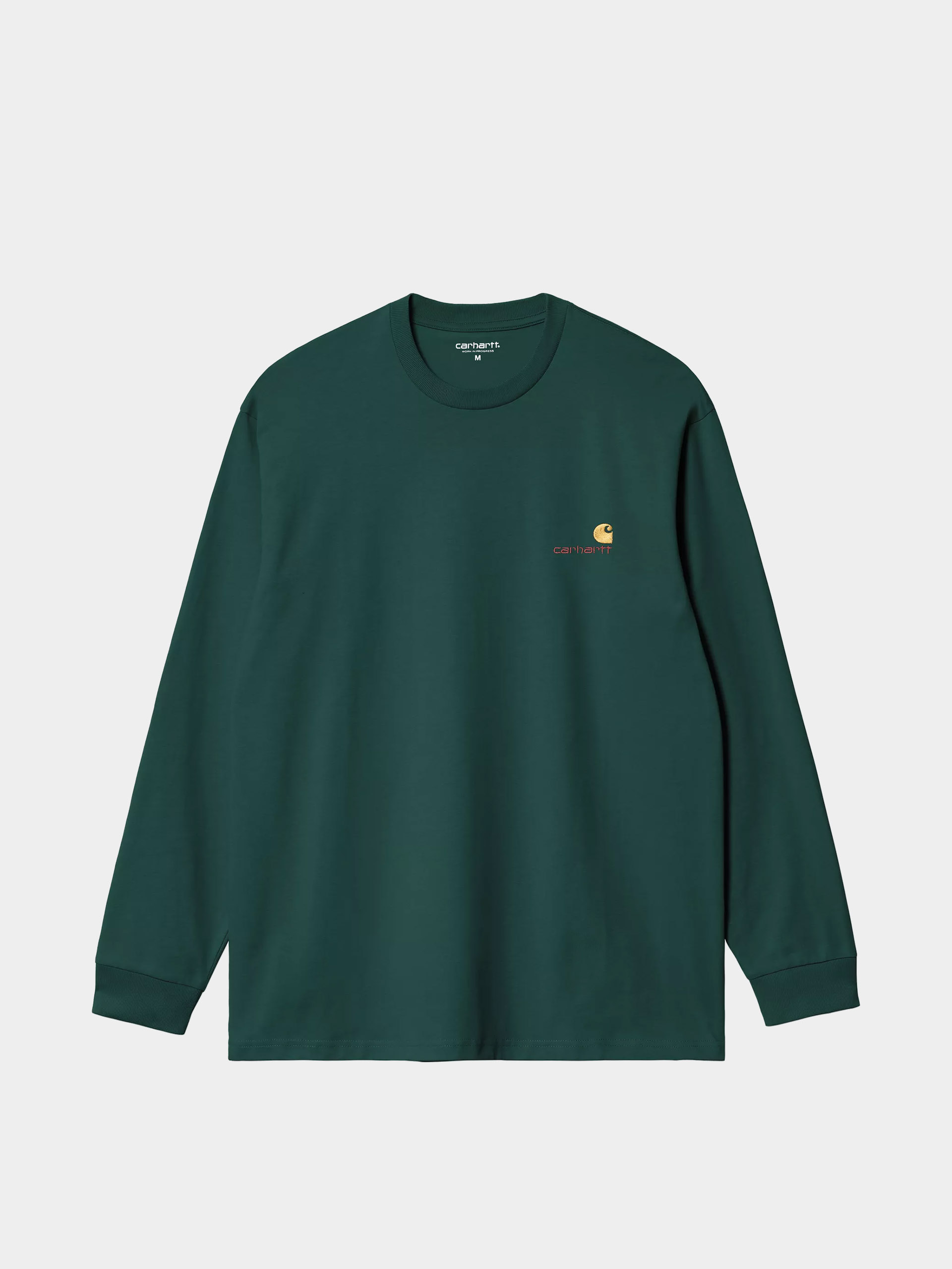 Лонгслів Carhartt WIP American Script (dark fir)