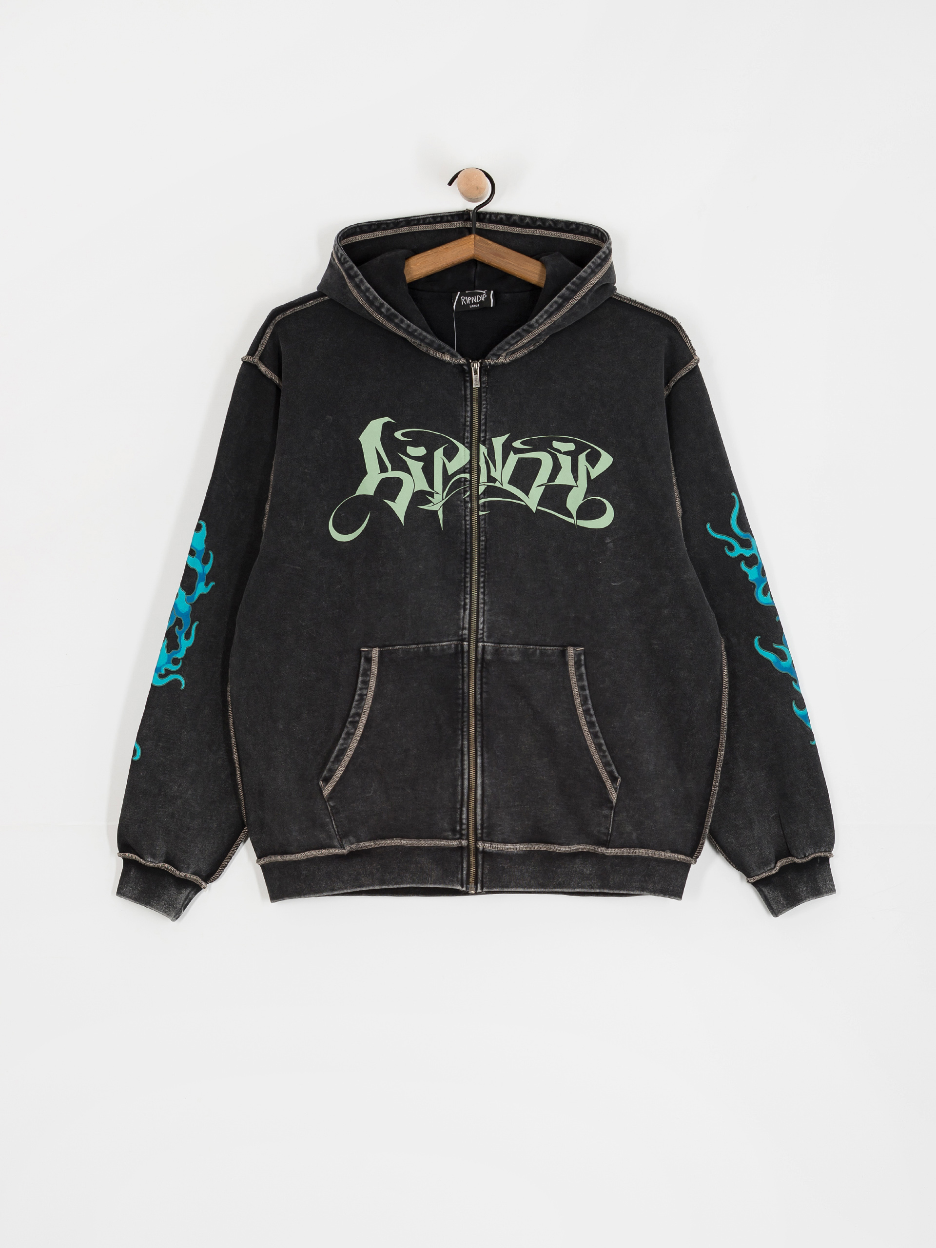 Худі RipNDip Squabble Up HD (black vintage wash)