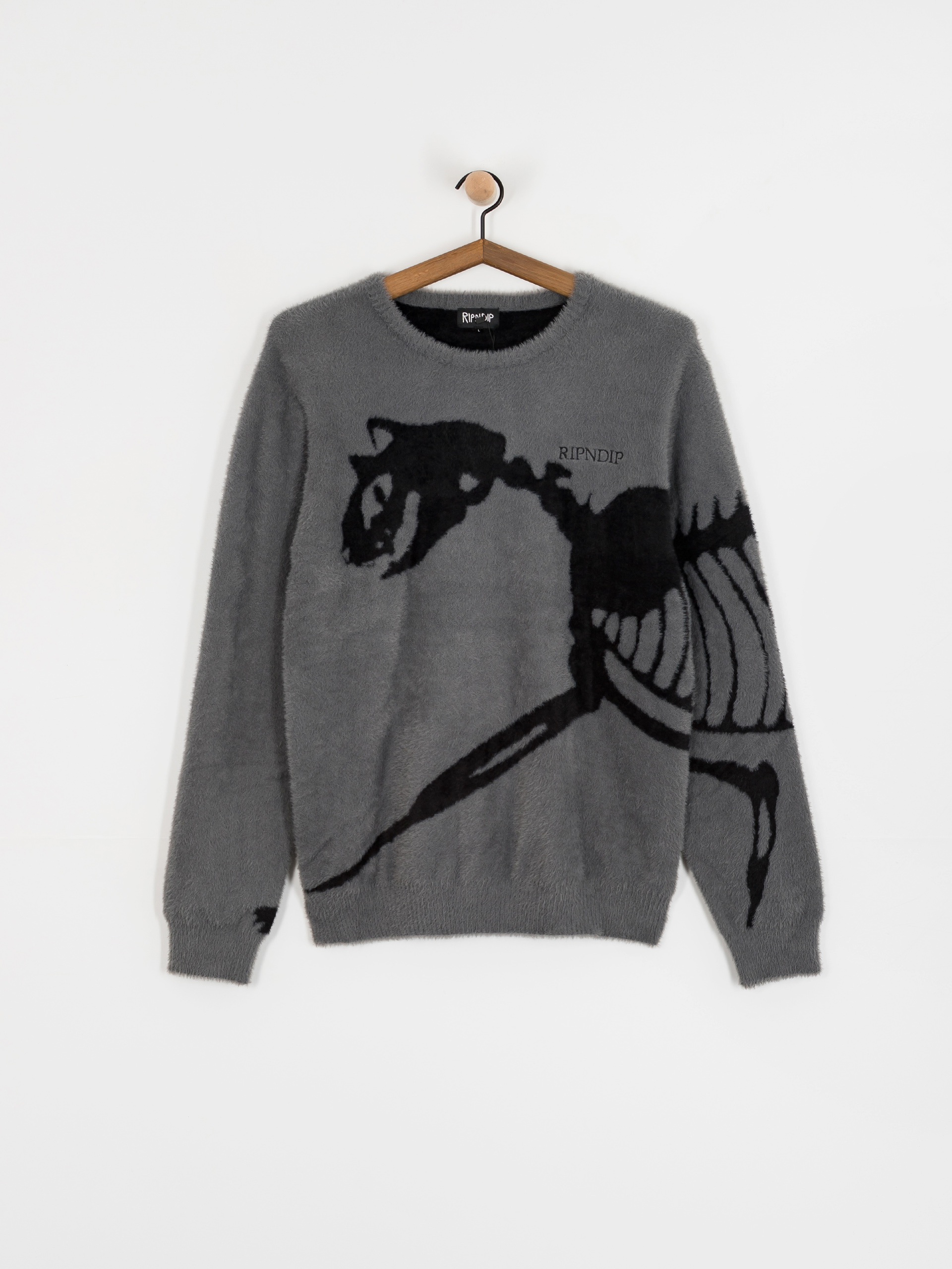 Светр RipNDip Fossil Mohair Knit (charcoal)