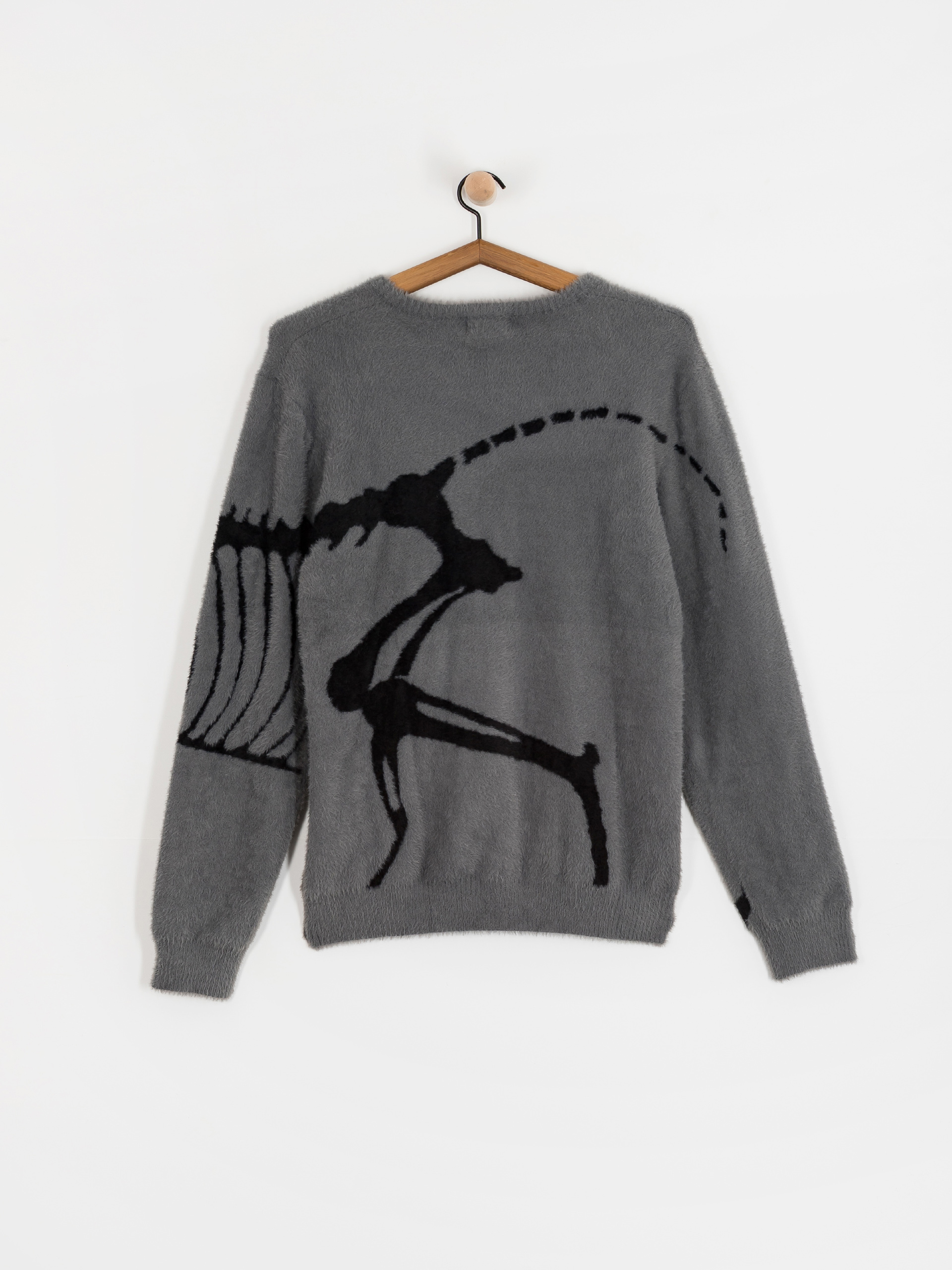 Светр RipNDip Fossil Mohair Knit (charcoal)