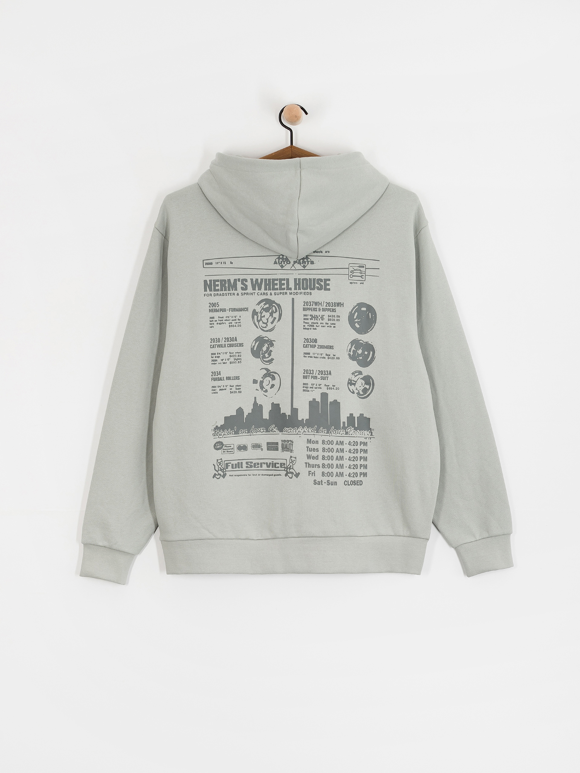 Худі RipNDip Nerm On Wheels HD (grey)