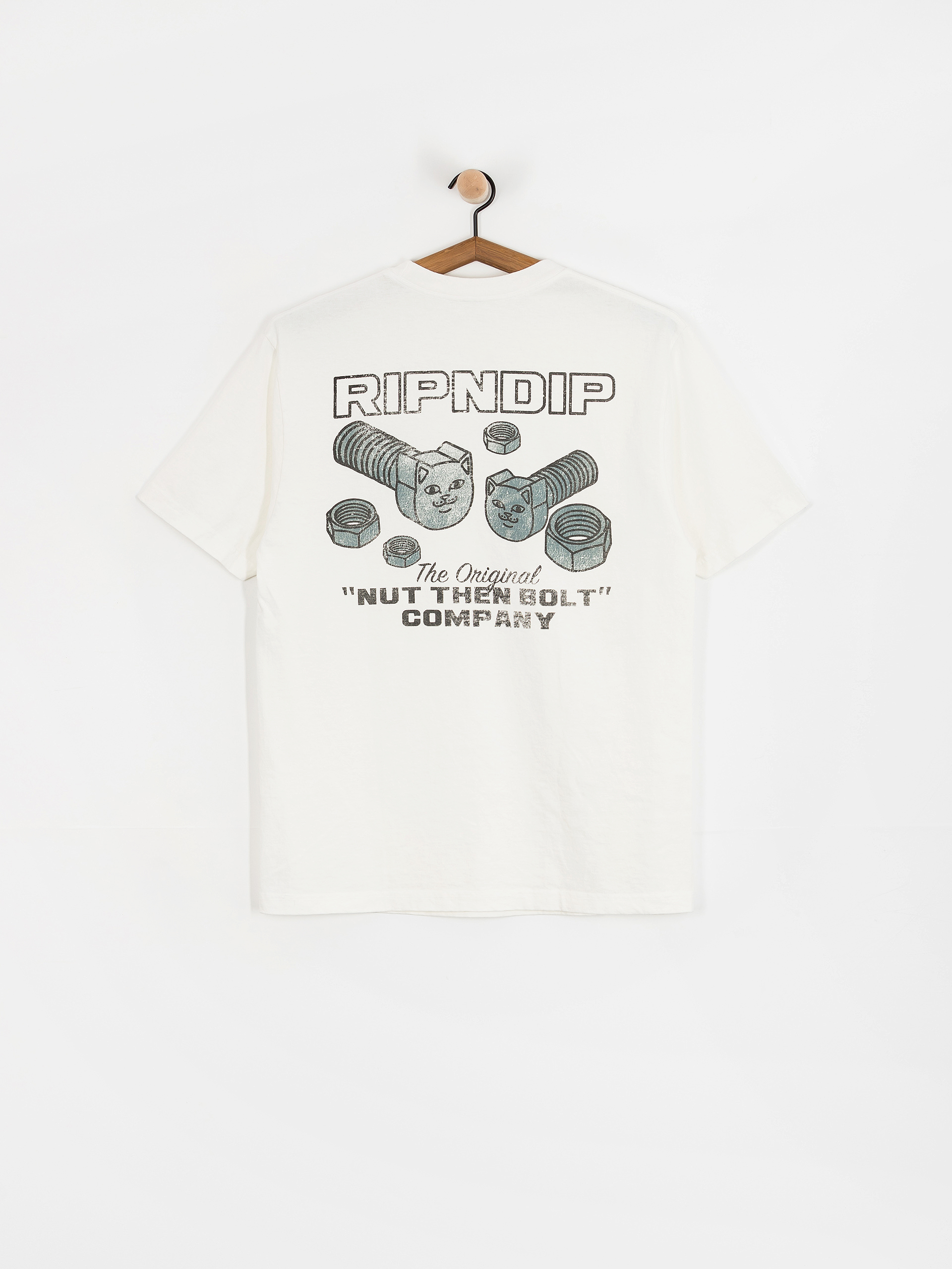 Футболка RipNDip Nut Then Bolt Pocket (bone)