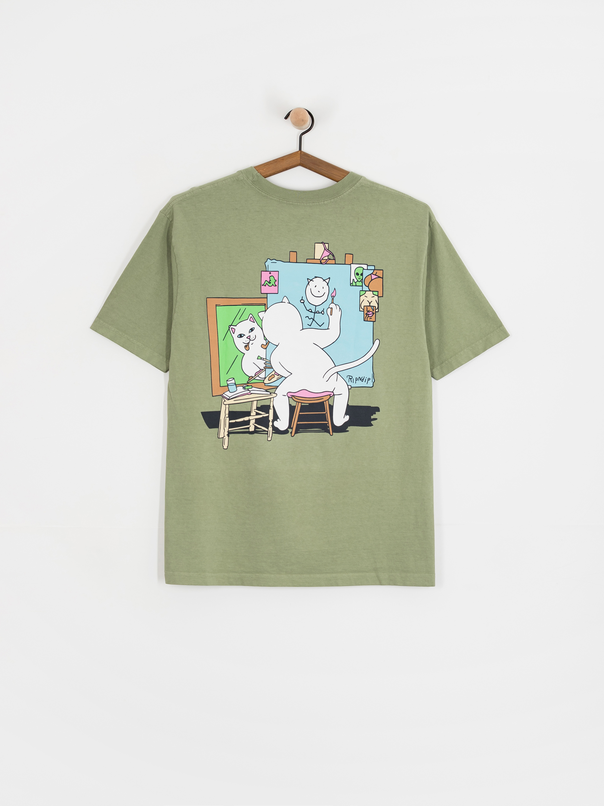 Футболка RipNDip Nerman Rockwell (dusty olive)