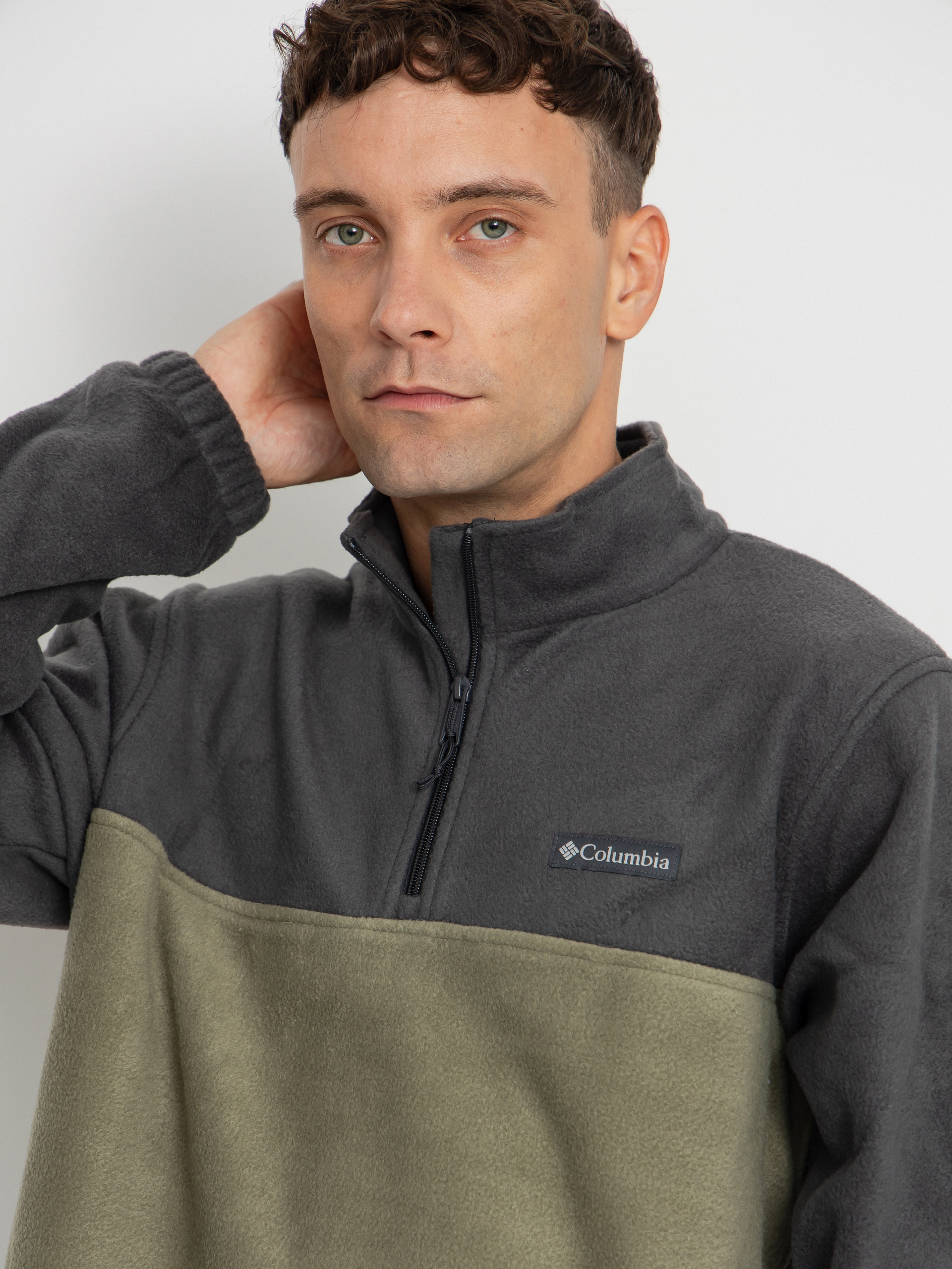 Чоловічий Флісовий светр Columbia Steens Mountain Half Zip (shark/stone green)