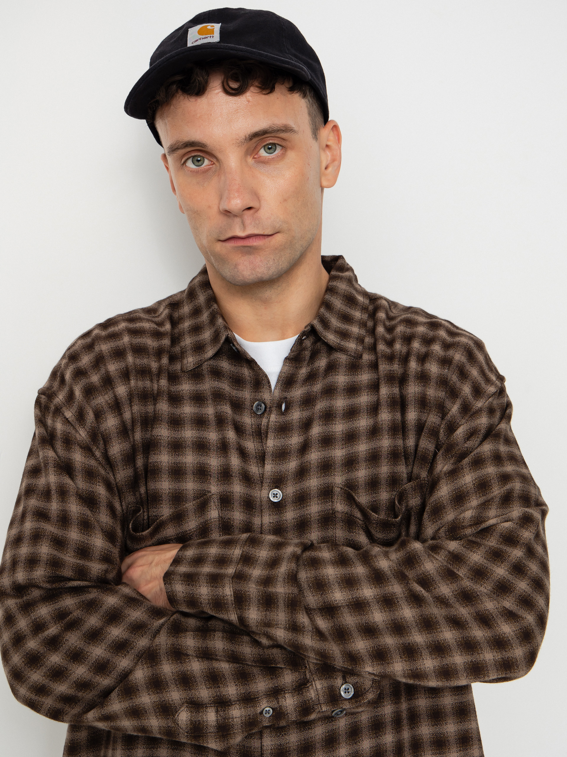 Сорочка OBEY Clarence Woven (black multi)