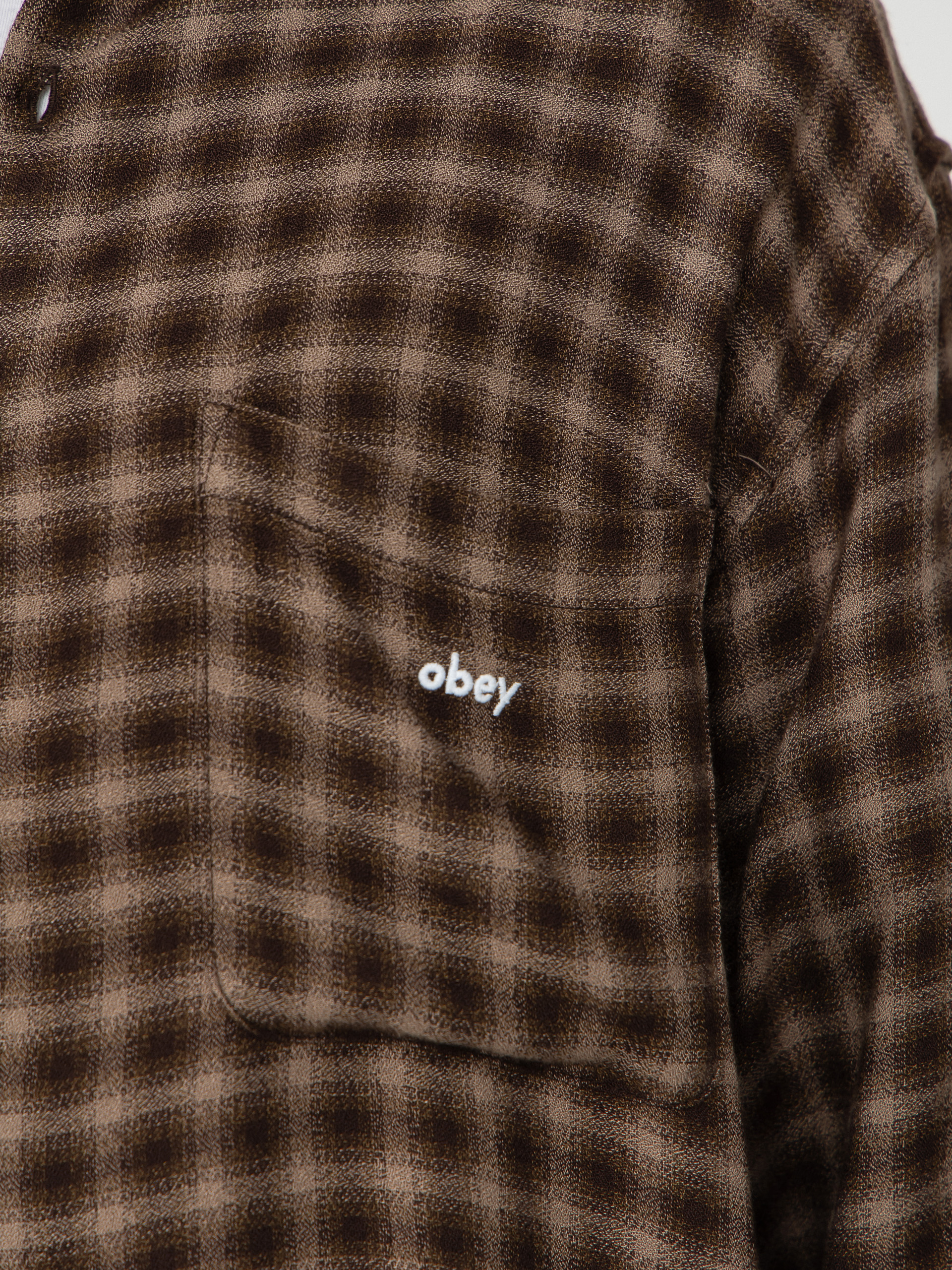 Сорочка OBEY Clarence Woven (black multi)