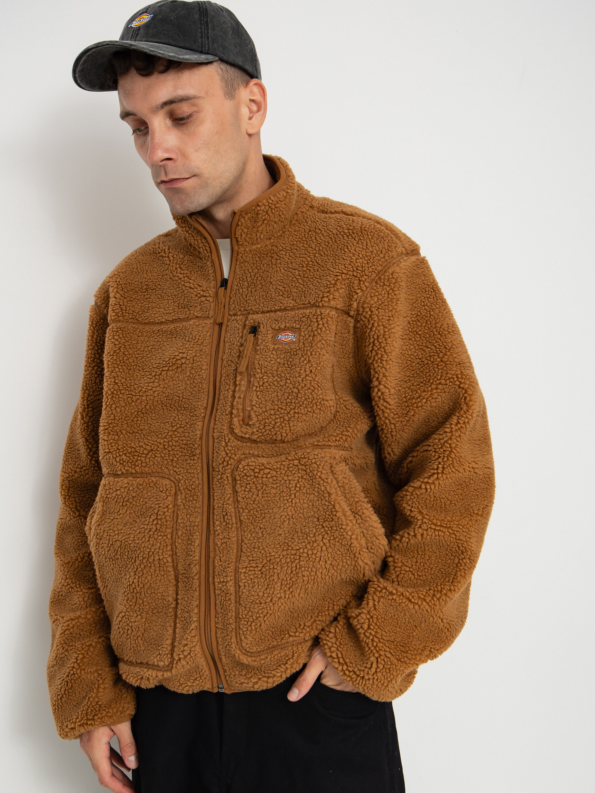 Флісовий светр Dickies Mount Hope (brown duck)