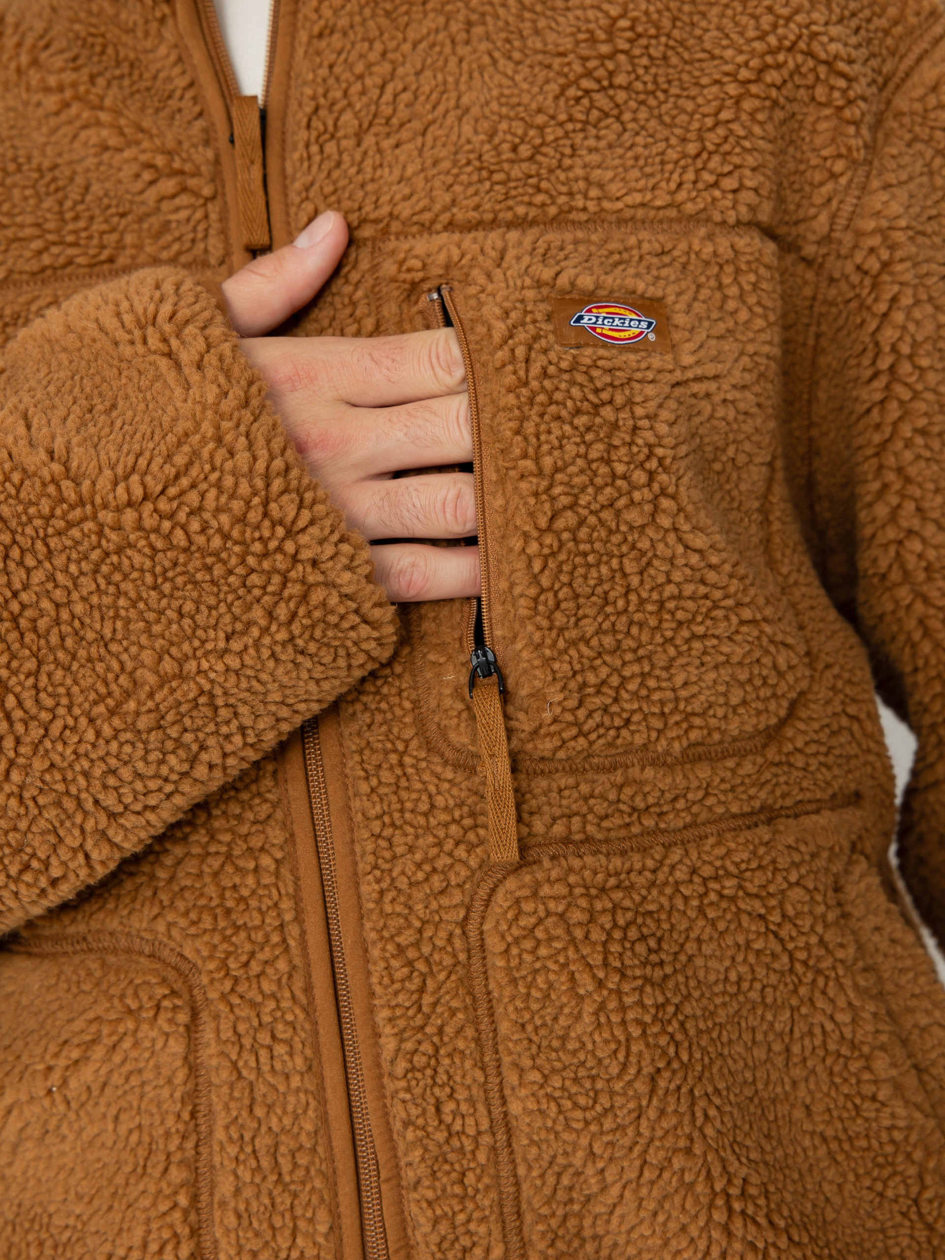 Чоловічий Флісовий светр Dickies Mount Hope (brown duck)