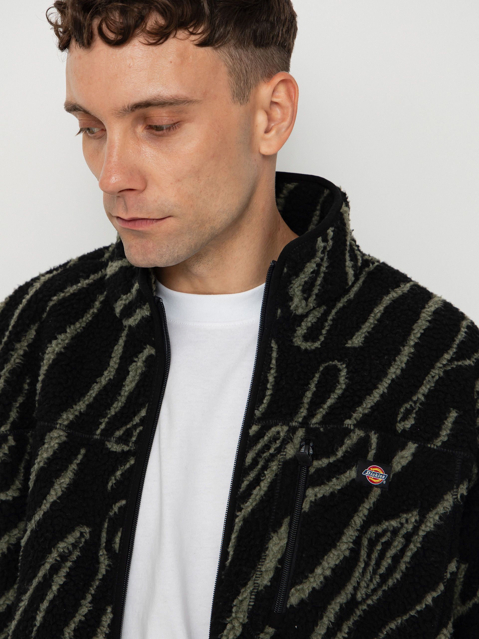 Чоловічий Флісовий светр Dickies Mount Hope Printed (black)