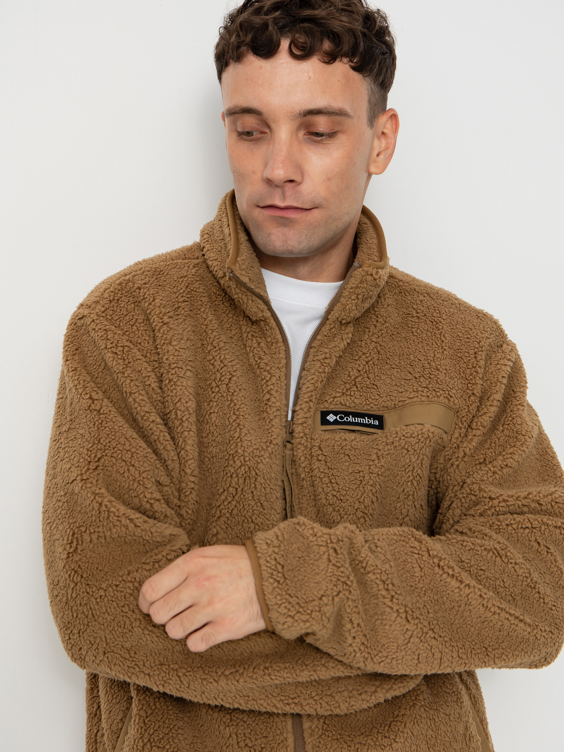 Чоловічий Флісовий светр Columbia Rugged Ridge High Pile Full Zip (delta)