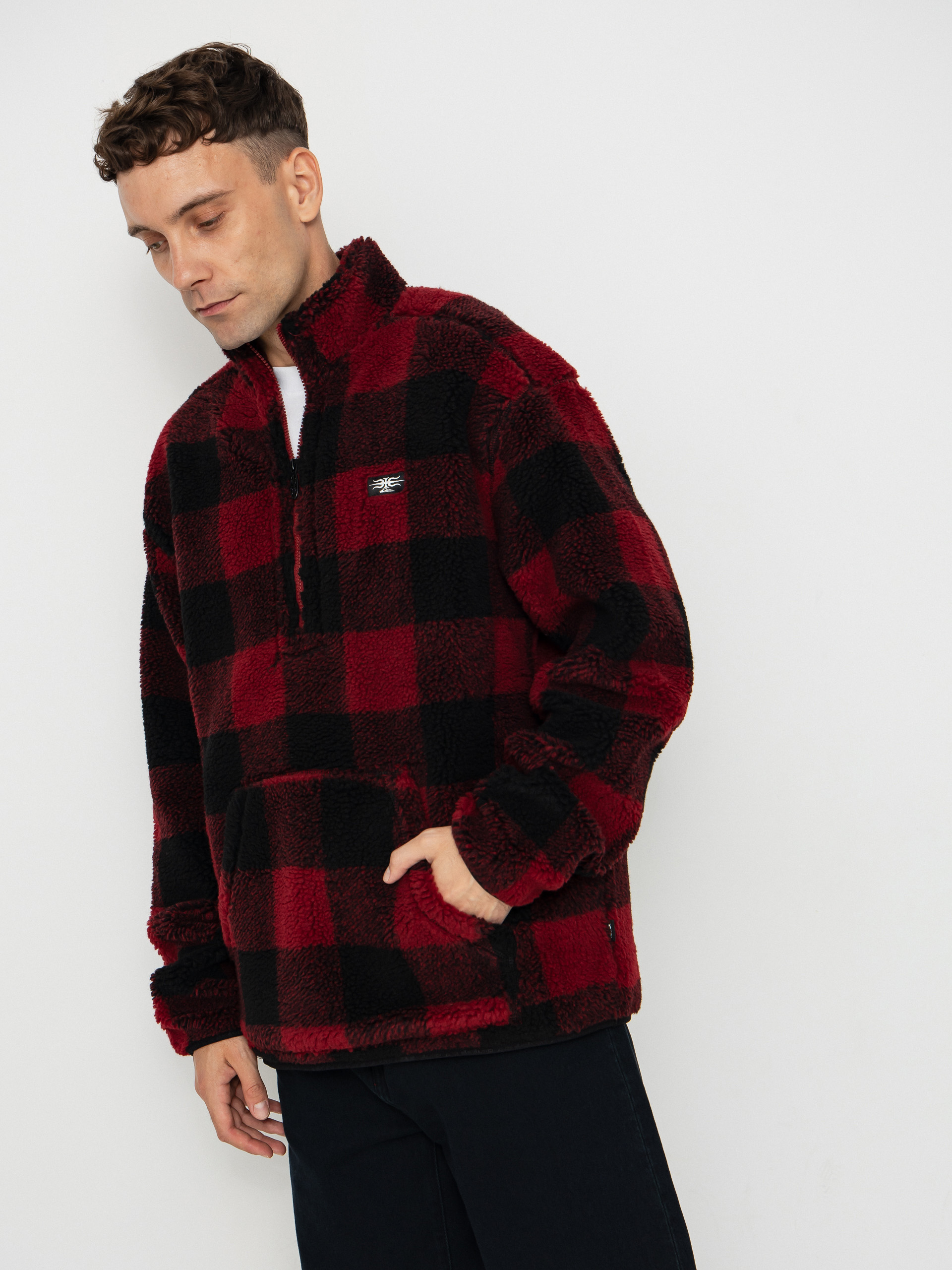 u0424u043bu0456u0441u043eu0432u0438u0439 u0441u0432u0435u0442u0440 Quiksilver Mercury Woodlands Sherpa (woodlands biking red)