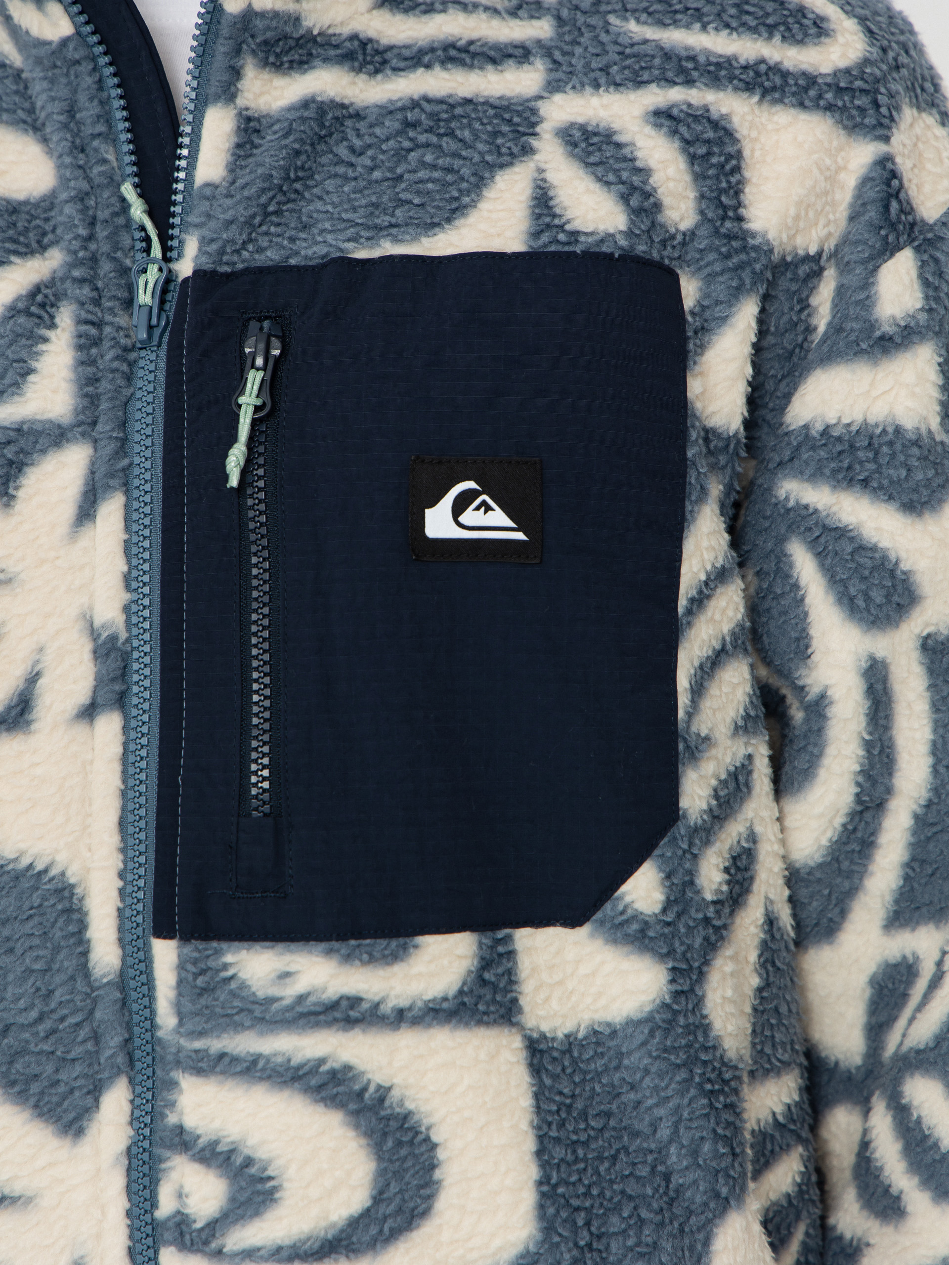 Чоловічий Флісовий светр Quiksilver Clean Coast FZ (china blue desert checker)