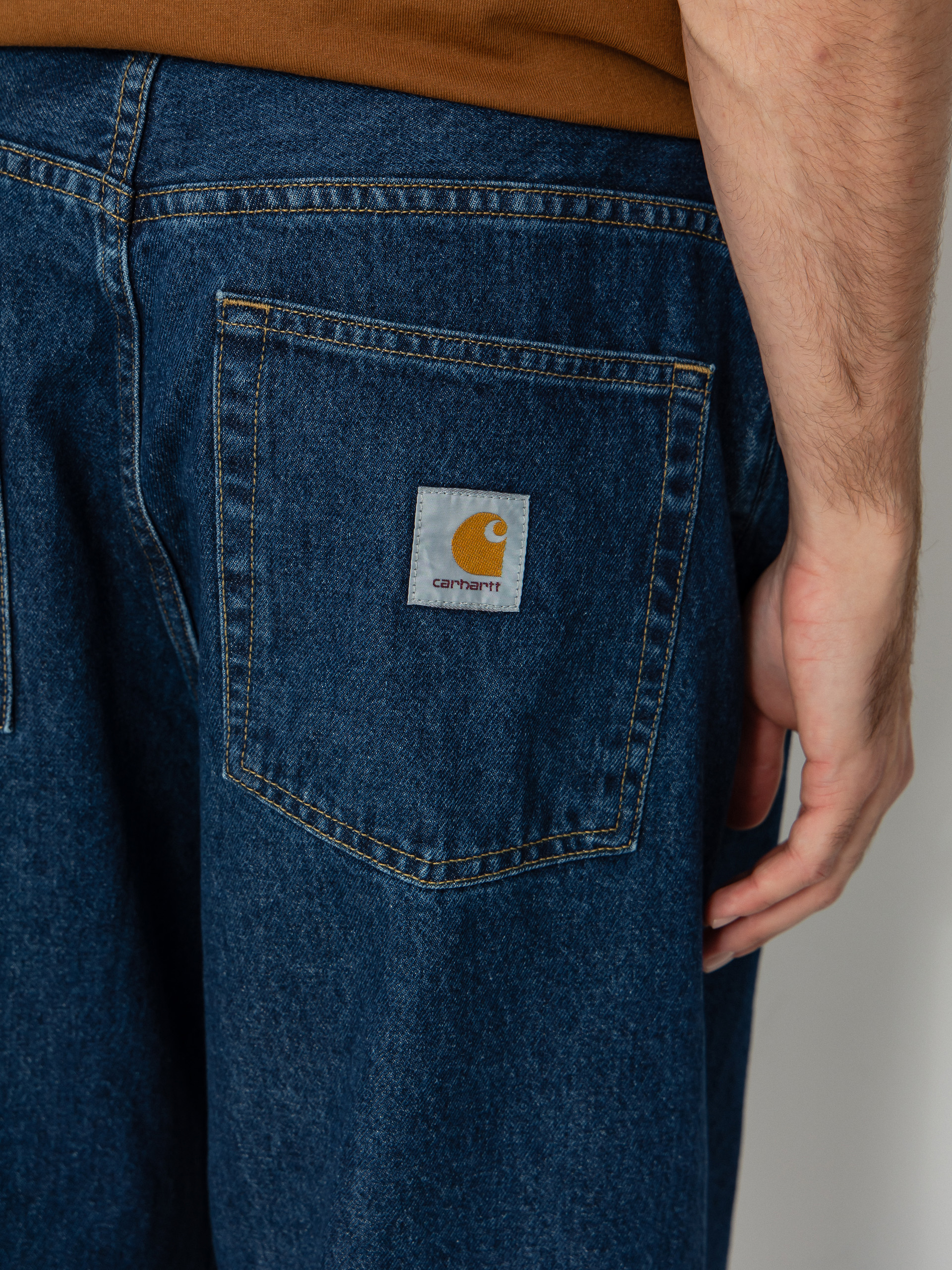 Штани Carhartt WIP Brandon (blue/stone washed)
