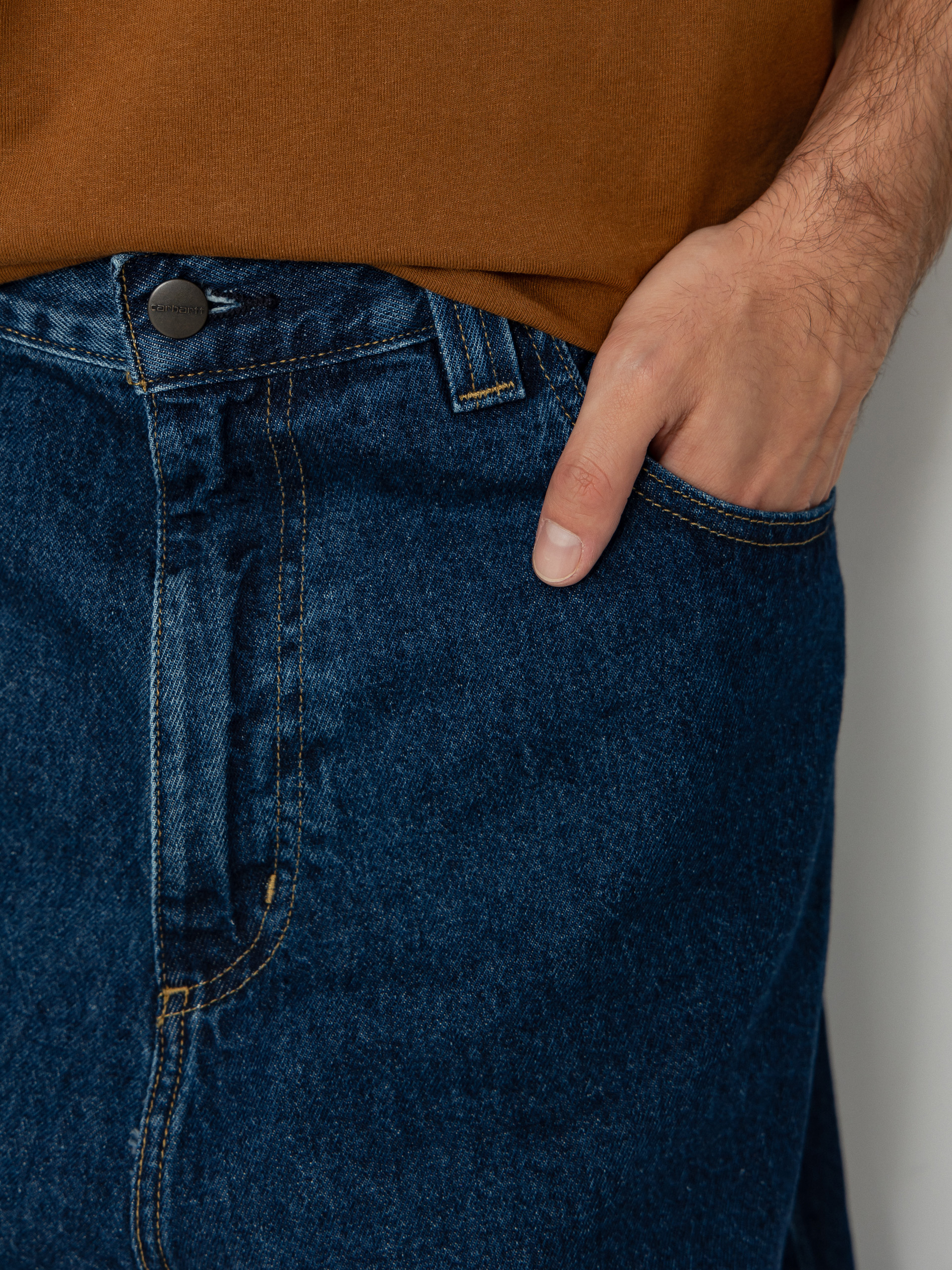 Штани Carhartt WIP Brandon (blue/stone washed)