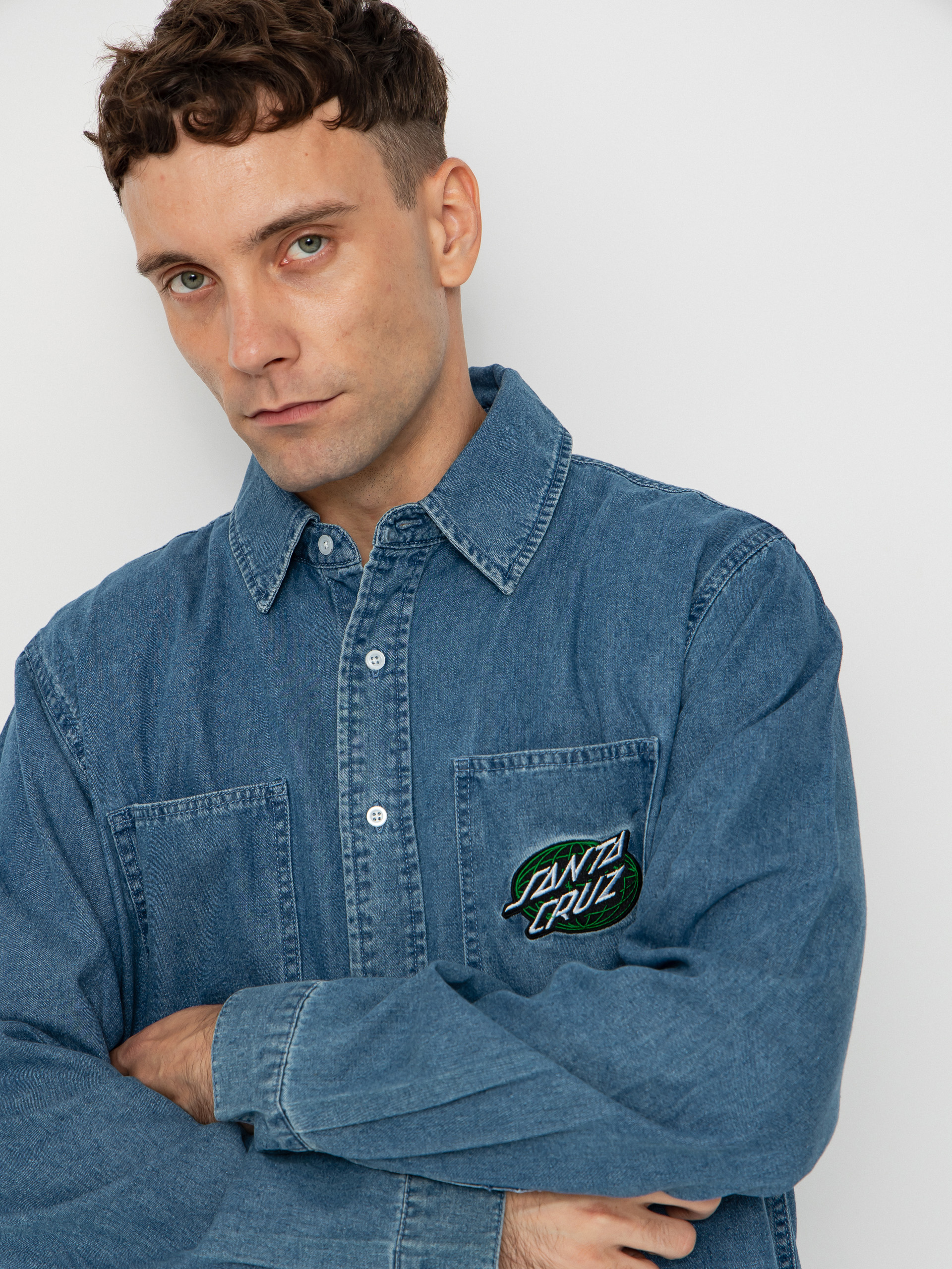 Сорочка Santa Cruz Global Oval Dot (classic blue)