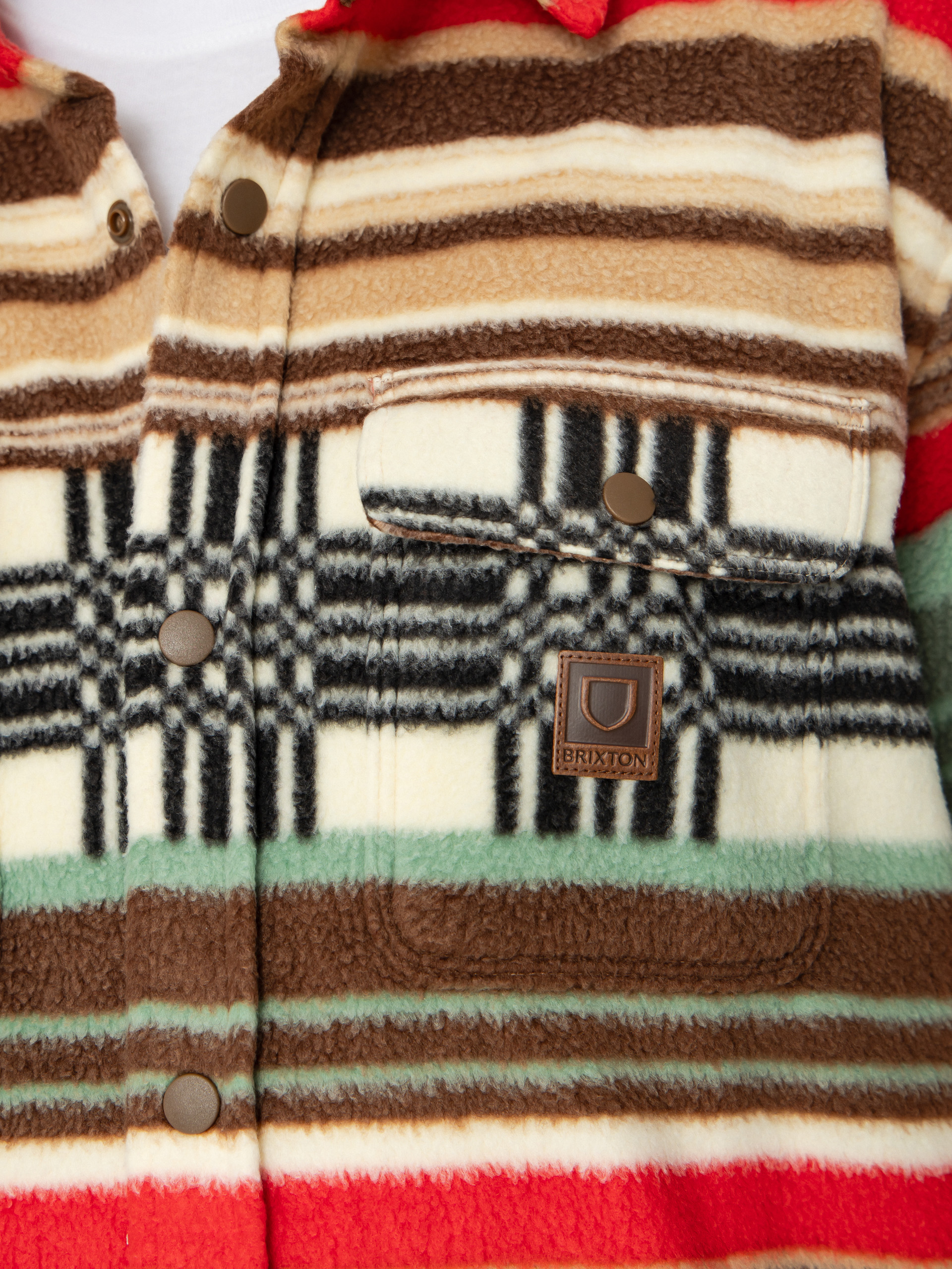 Сорочка Brixton Bowery Arctic Stretch Flee (multi blanket stripe)