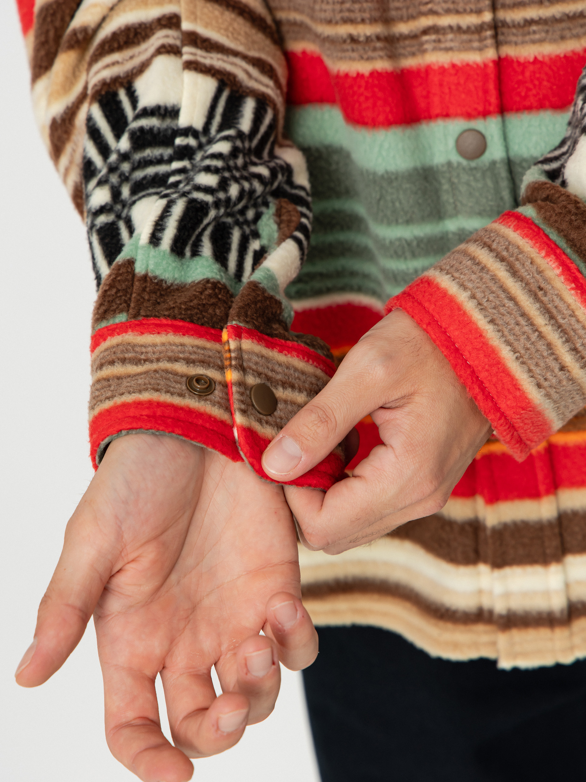 Сорочка Brixton Bowery Arctic Stretch Flee (multi blanket stripe)