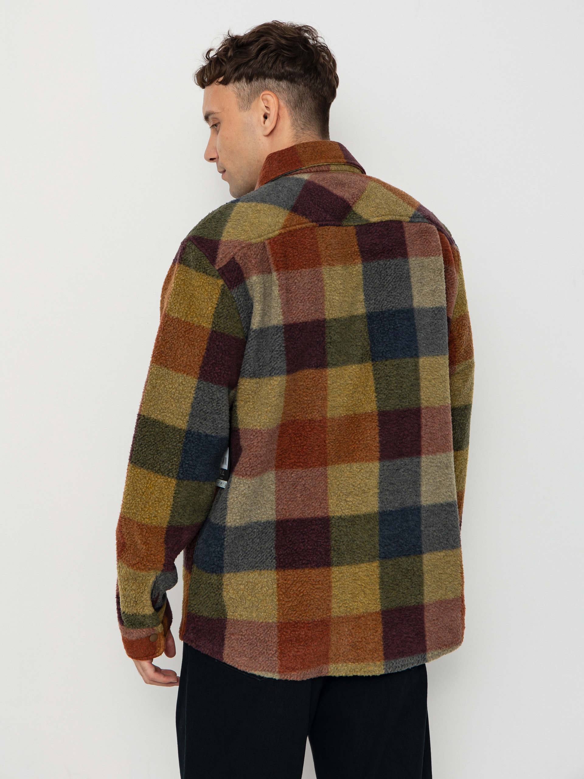 Сорочка Brixton Bowery Arctic Stretch Flee (rust/cooper plaid)