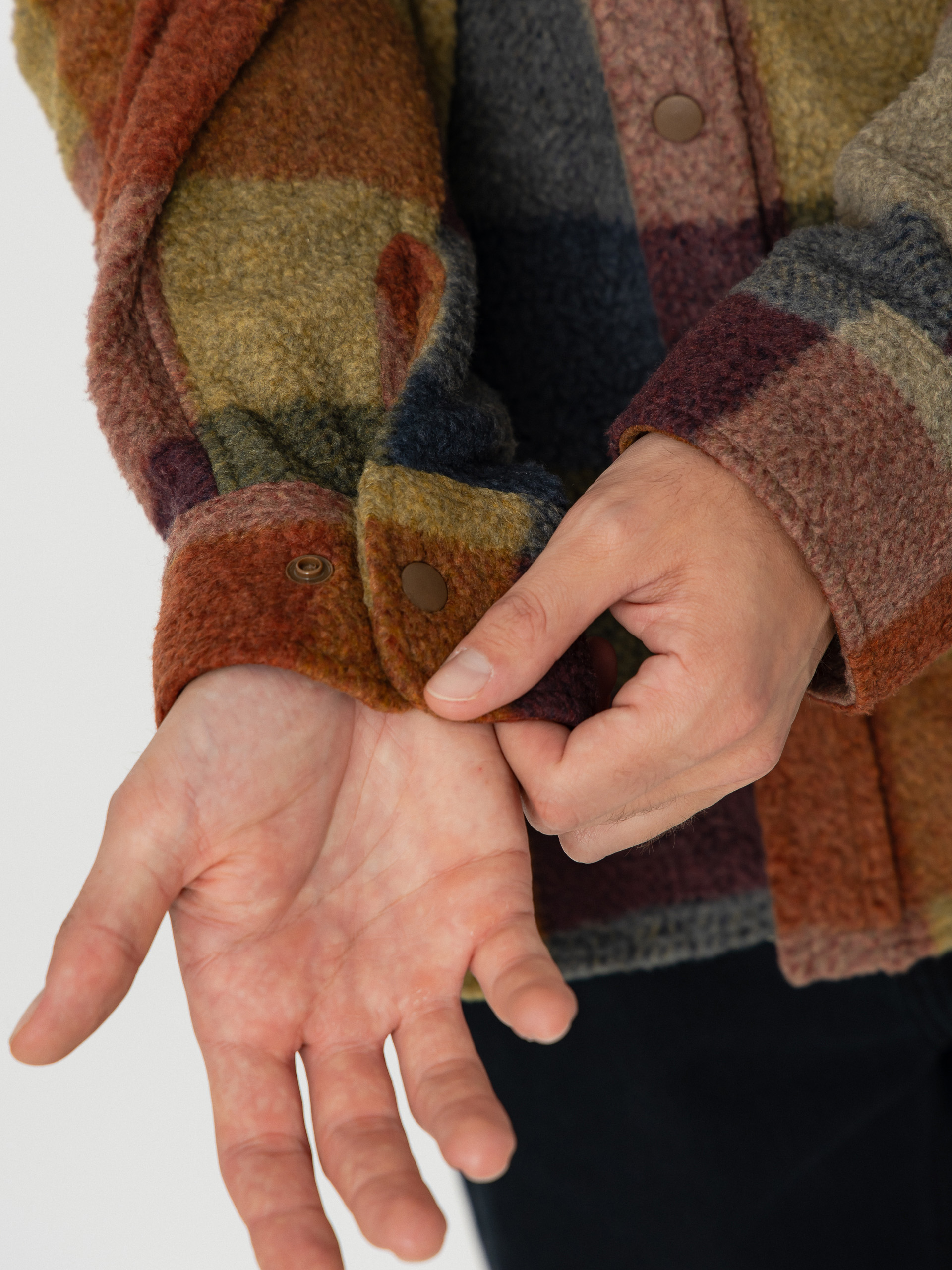 Сорочка Brixton Bowery Arctic Stretch Flee (rust/cooper plaid)