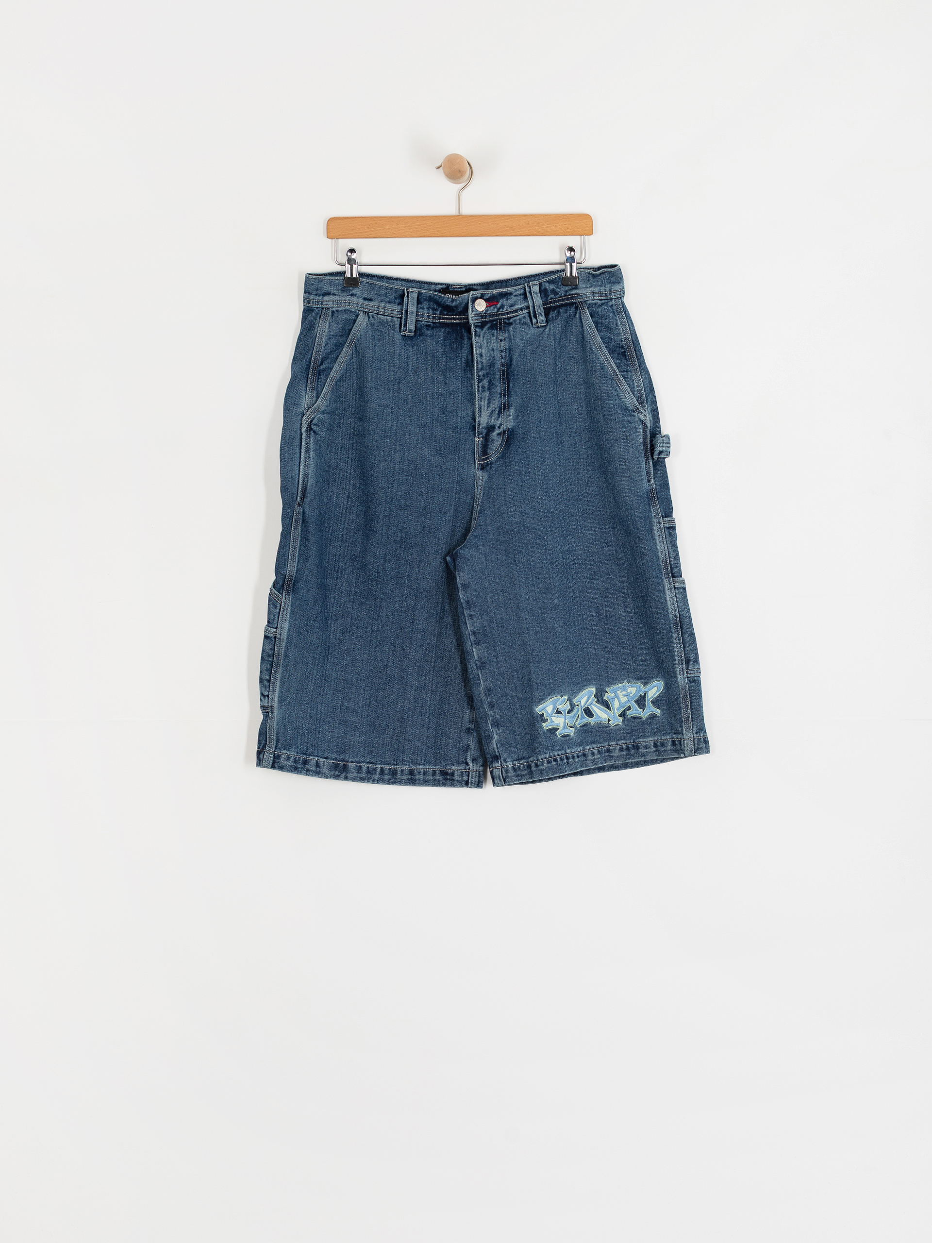Шорти RipNDip Ace Ultra Wide Leg (medium wash)