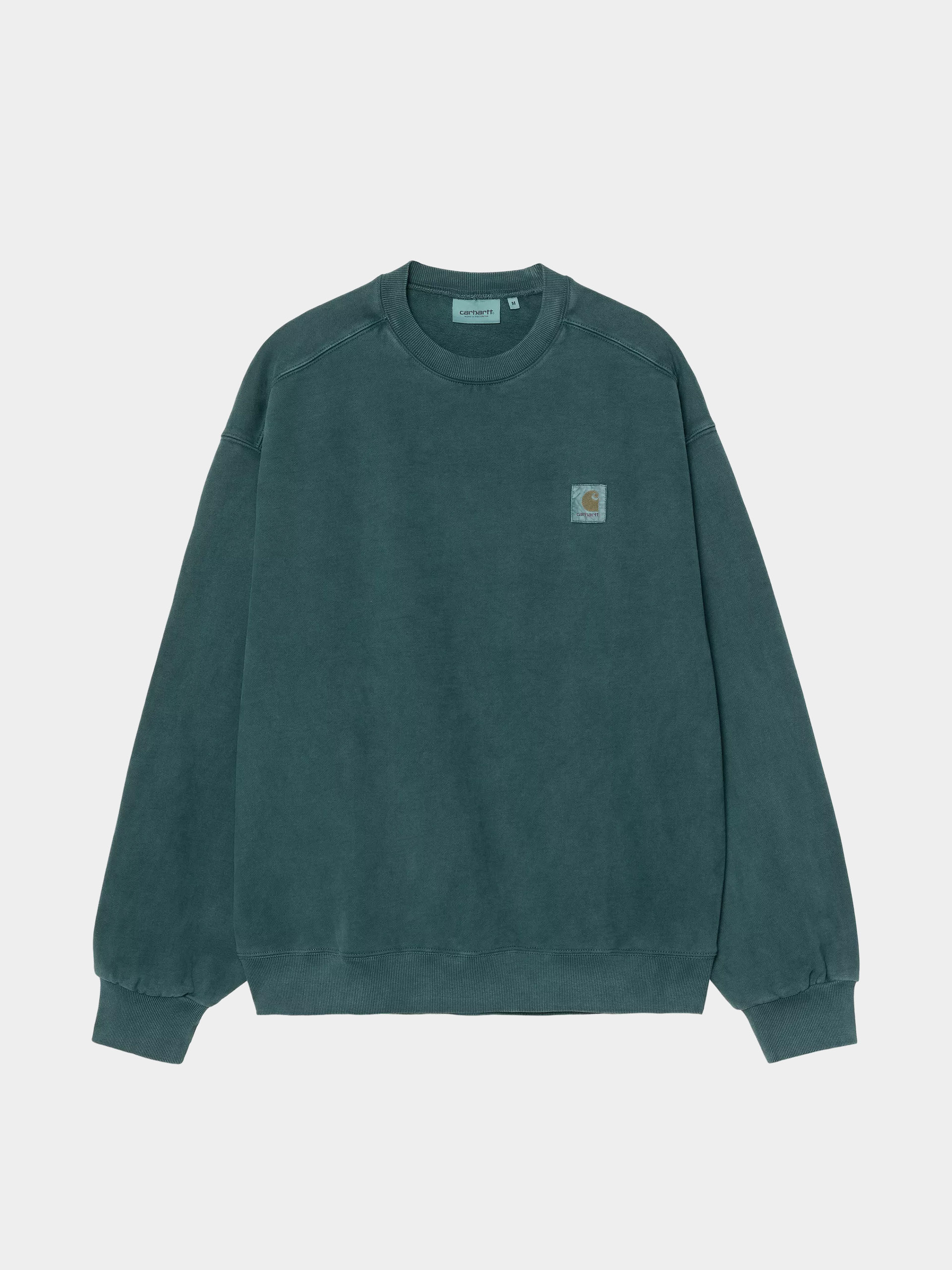 Світшот Carhartt WIP Vista (deep lagoon/garment dyed)