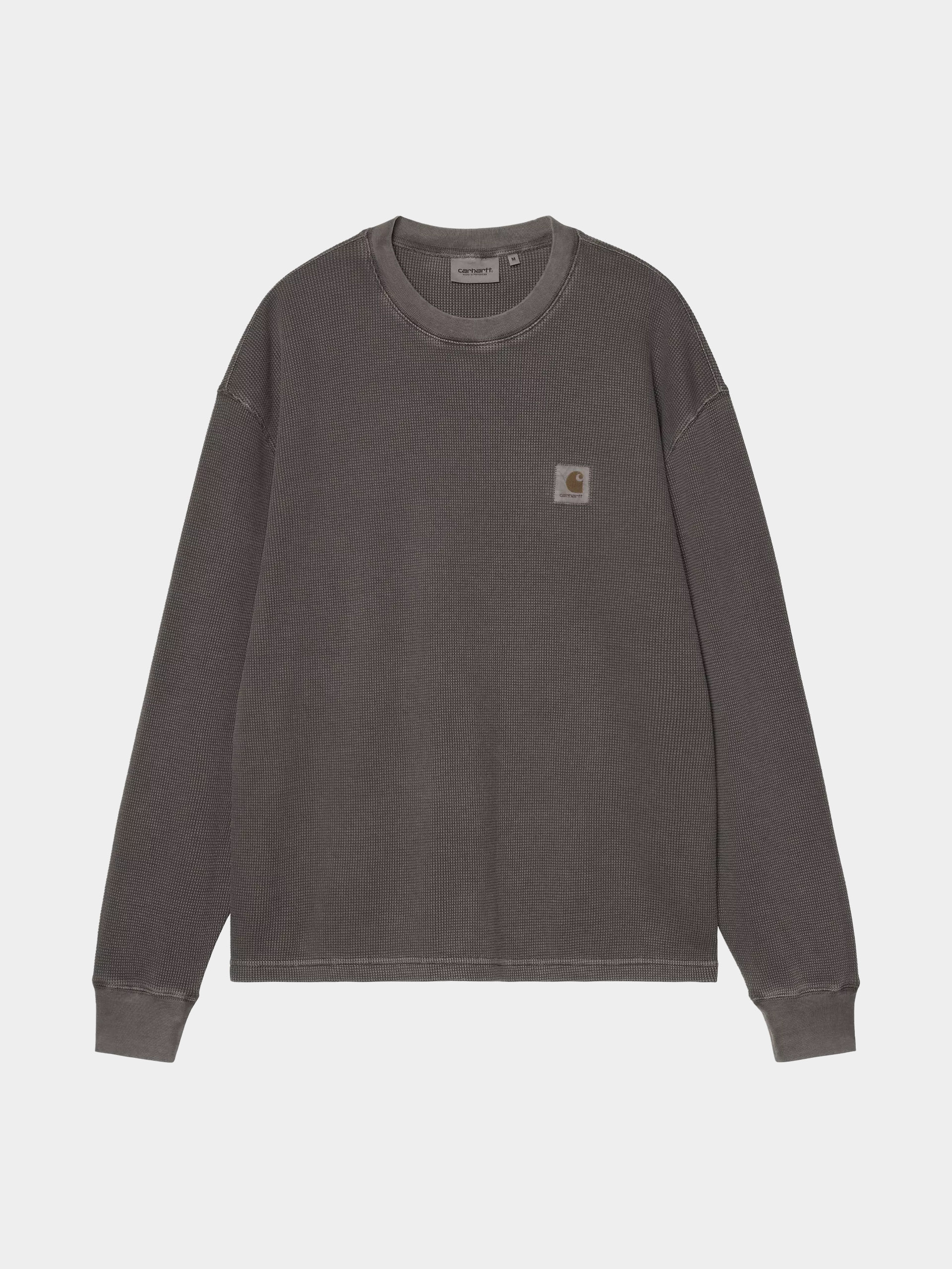 Лонгслів Carhartt WIP Vista Waffle (black/garment dyed)