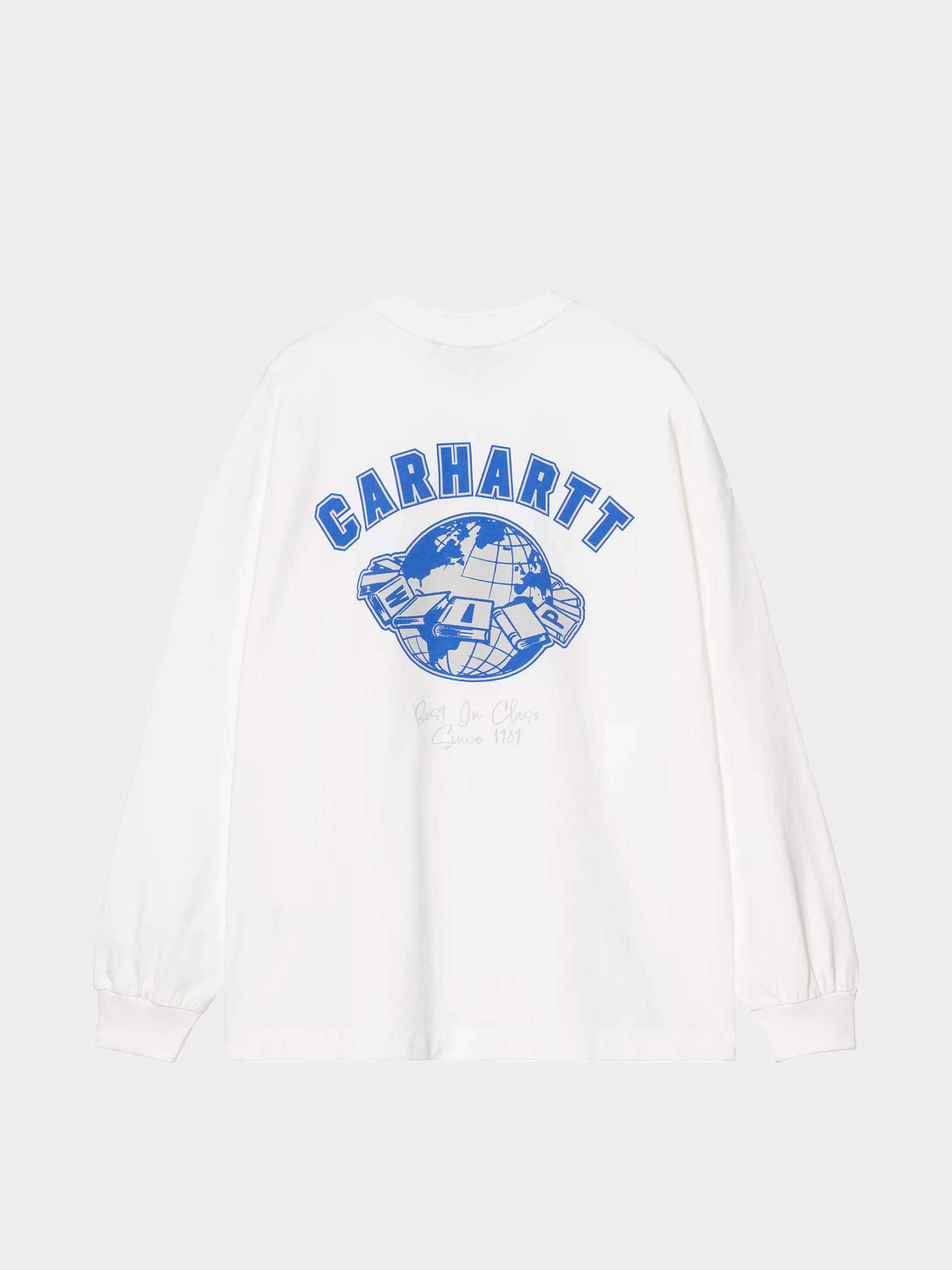 Лонгслів Carhartt WIP World Class (white/heavy stone wash)
